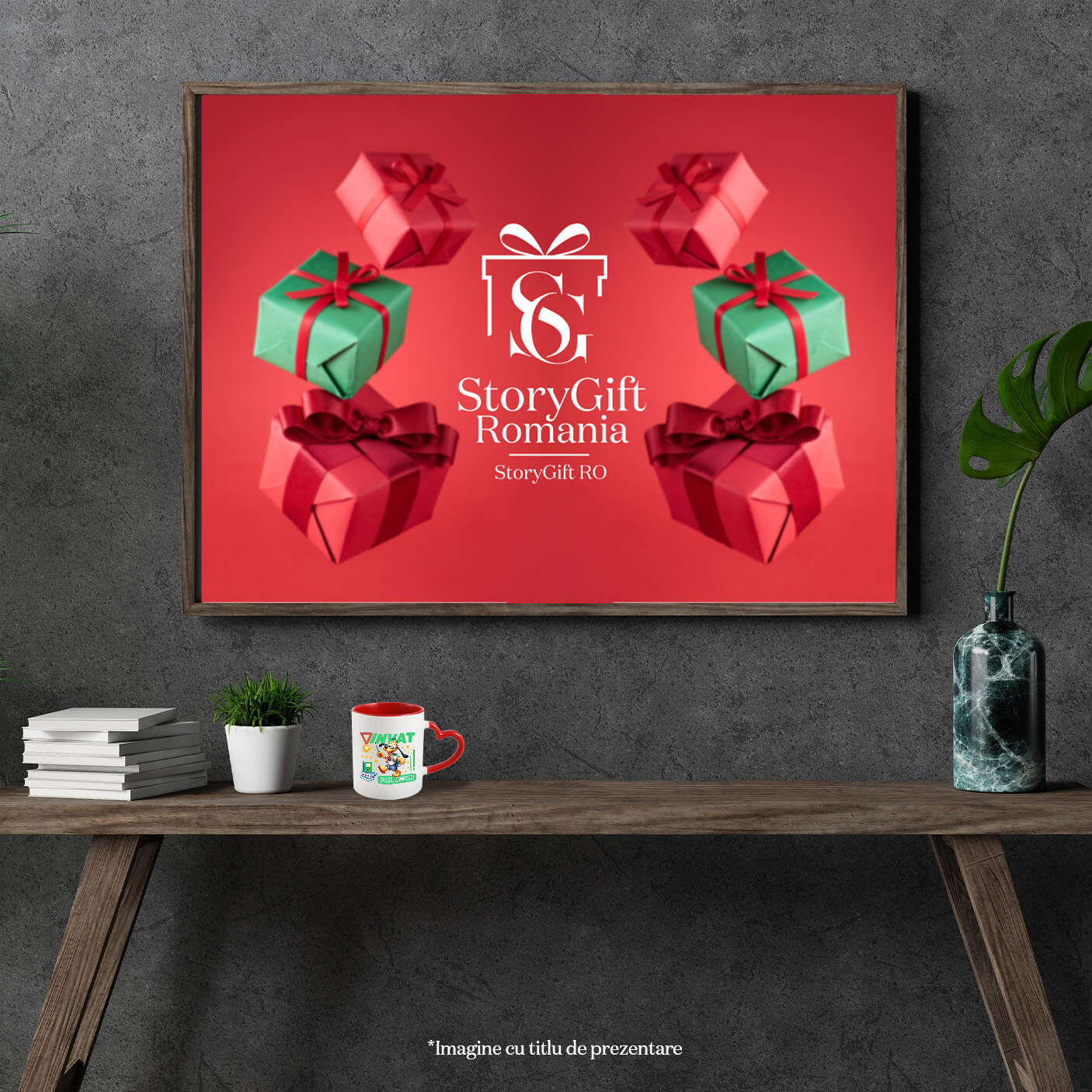 Cana Cu Pluto: Curaj, Invataturi Si Zambete Ceramica, 330ML, cu Maner Inima Rosie [3]