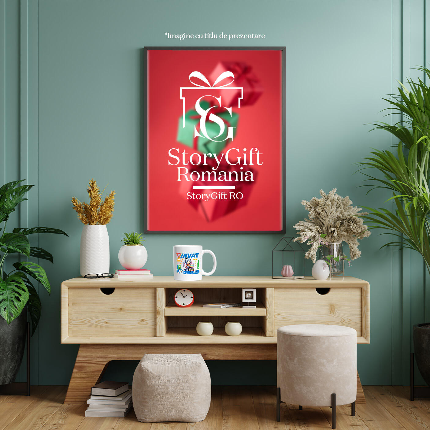 Cana Cu Cu Eeyore, Cărți și Zâmbete În Fiecare Zi Ceramica, 330ML, cu Maner Alb [3]