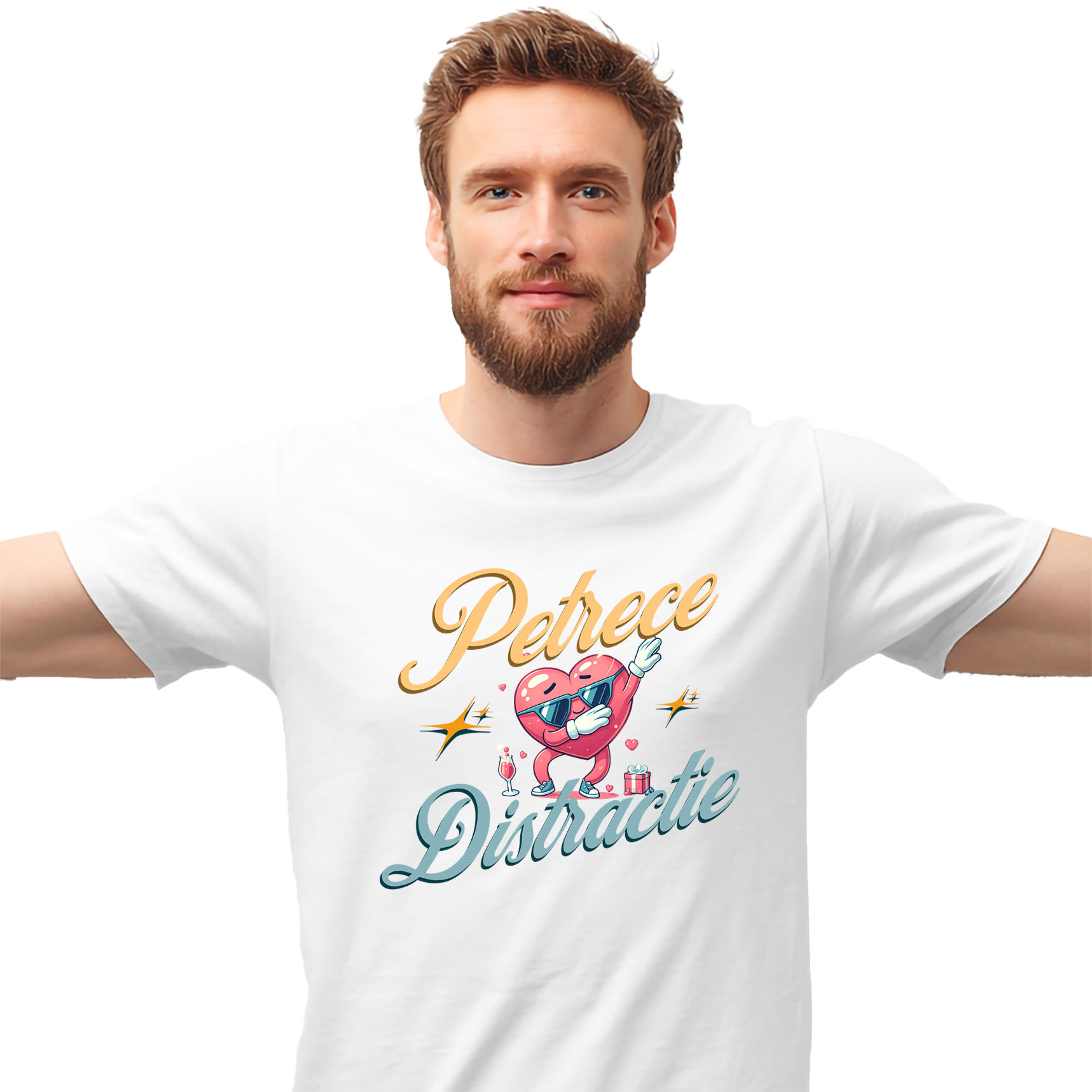 Valentine's Day - Tricou Femei, Barbati, Copii, Fata, Baiat, Unisex Personalizat Inima Cool cu Ochelari de Soare - Petrecere și Distracție pentru Toți