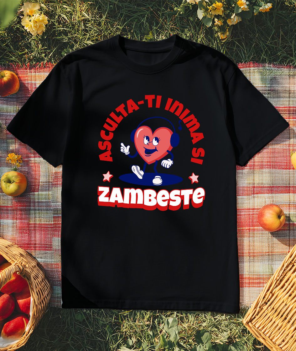 Tricou Femei, Barbati, Copii, Fata, Baiat, Unisex Personalizat „Căști Audio Personalizate „Inima Veselă” - Cadouri Unice pentru Familie, Copii, Tati și Prieteni” [2]