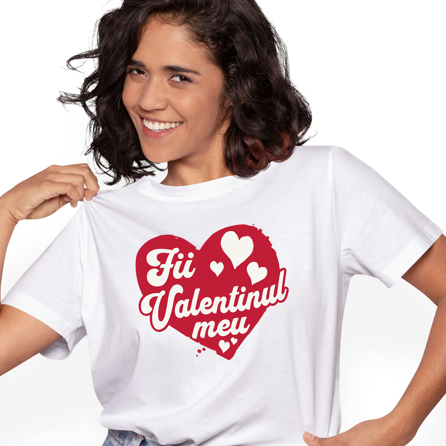 Tricou Femei, Barbati, Copii, Fata, Baiat, Unisex Personalizat „Mesaj Romantic Fii Valentinul Meu - Cadou Personalizat de Dragobete și Ziua Îndrăgostiților pentru Familie, Copii și Prieteni”