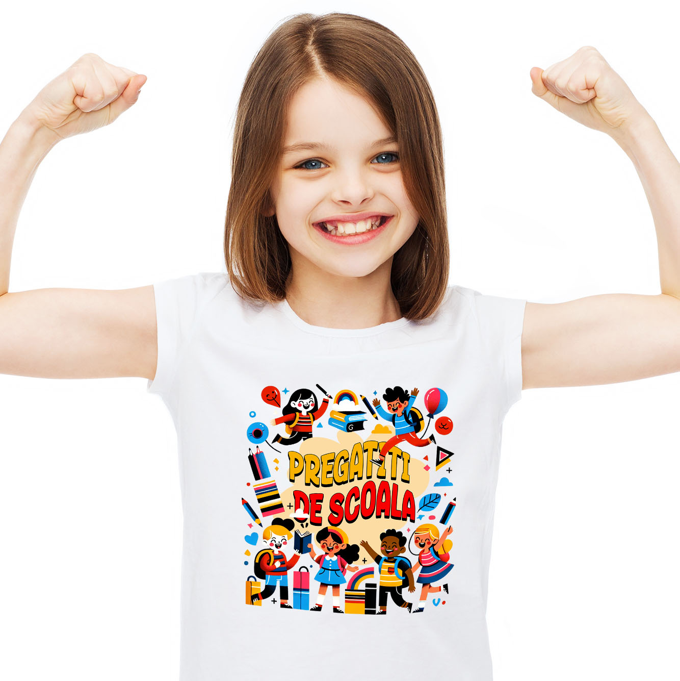 Educatie - Tricou Femei, Barbati, Copii, Fata, Baiat, Unisex Personalizat Produse Personalizate Pentru Copii Veseli - Educație, Rechizite Școlare și Distracție
