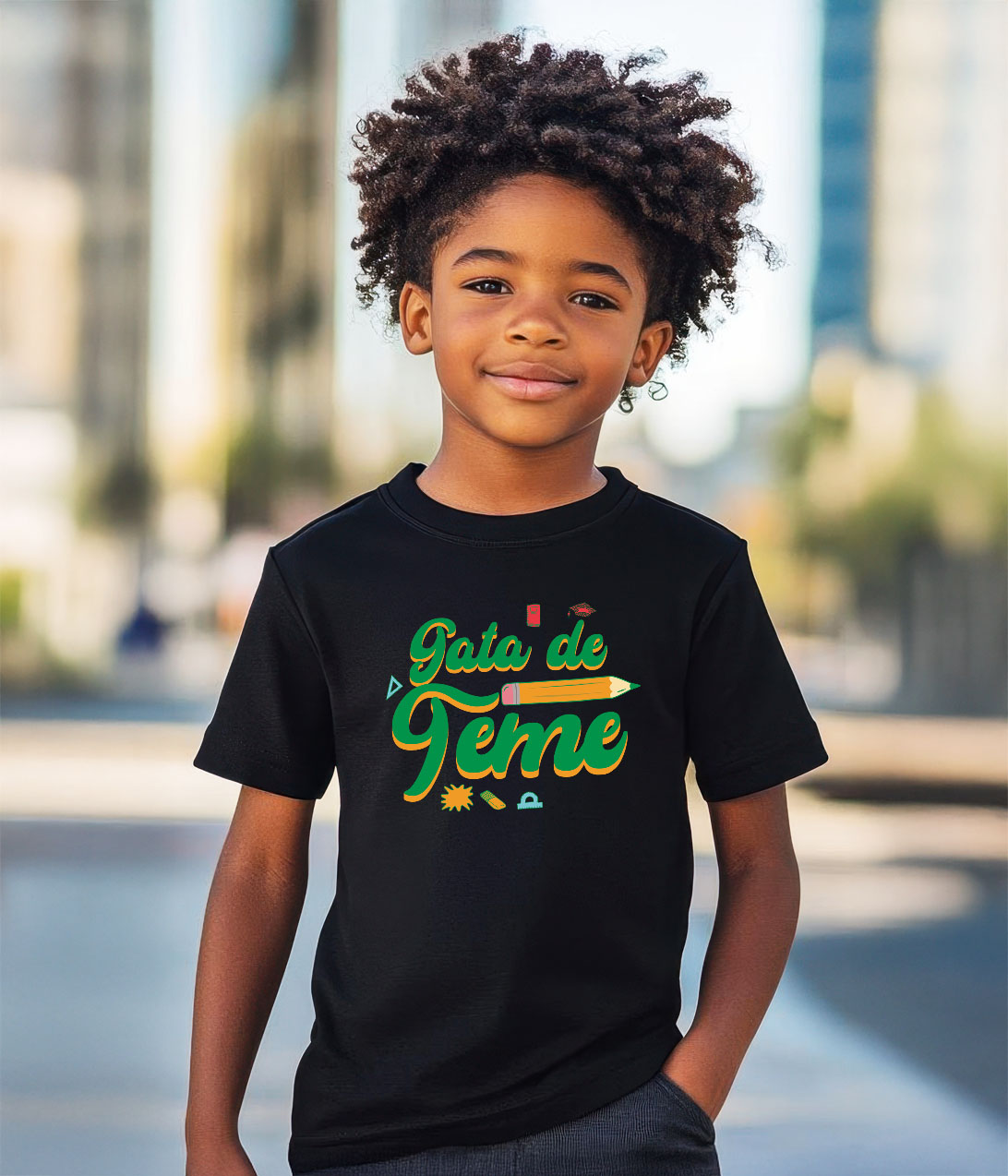 Tricou Femei, Barbati, Copii, Fata, Baiat, Unisex Personalizat Rechizite Școlare – Creion Gata de Școală pentru Copii [2]