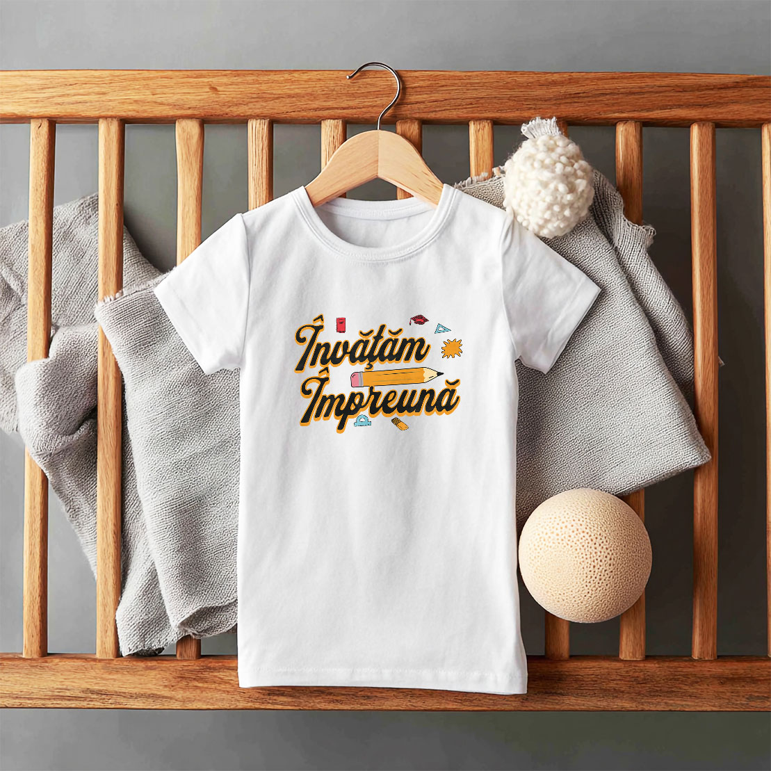 Tricou Femei, Barbati, Copii, Fata, Baiat, Unisex Personalizat Rechizite Școlare Copii | Creion Imens și Educație Personalizată [4]