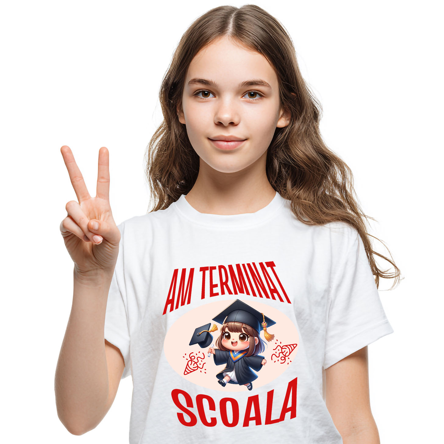 Educatie - Tricou Femei, Barbati, Copii, Fata, Baiat, Unisex Personalizat Fată Absolvire | Cadou Personalizat pentru Absolvenți