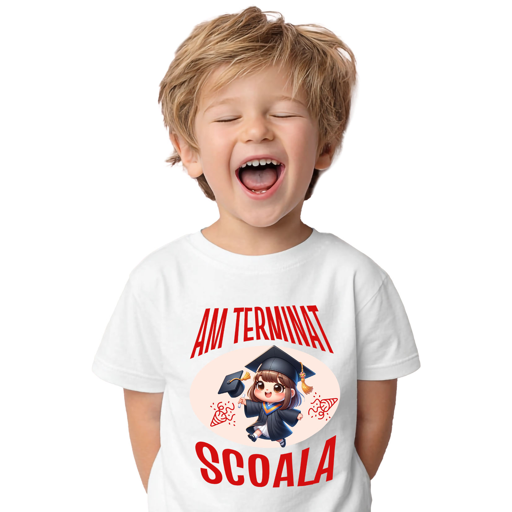 Tricou Femei, Barbati, Copii, Fata, Baiat, Unisex Personalizat Fată Absolvire | Cadou Personalizat pentru Absolvenți [1]
