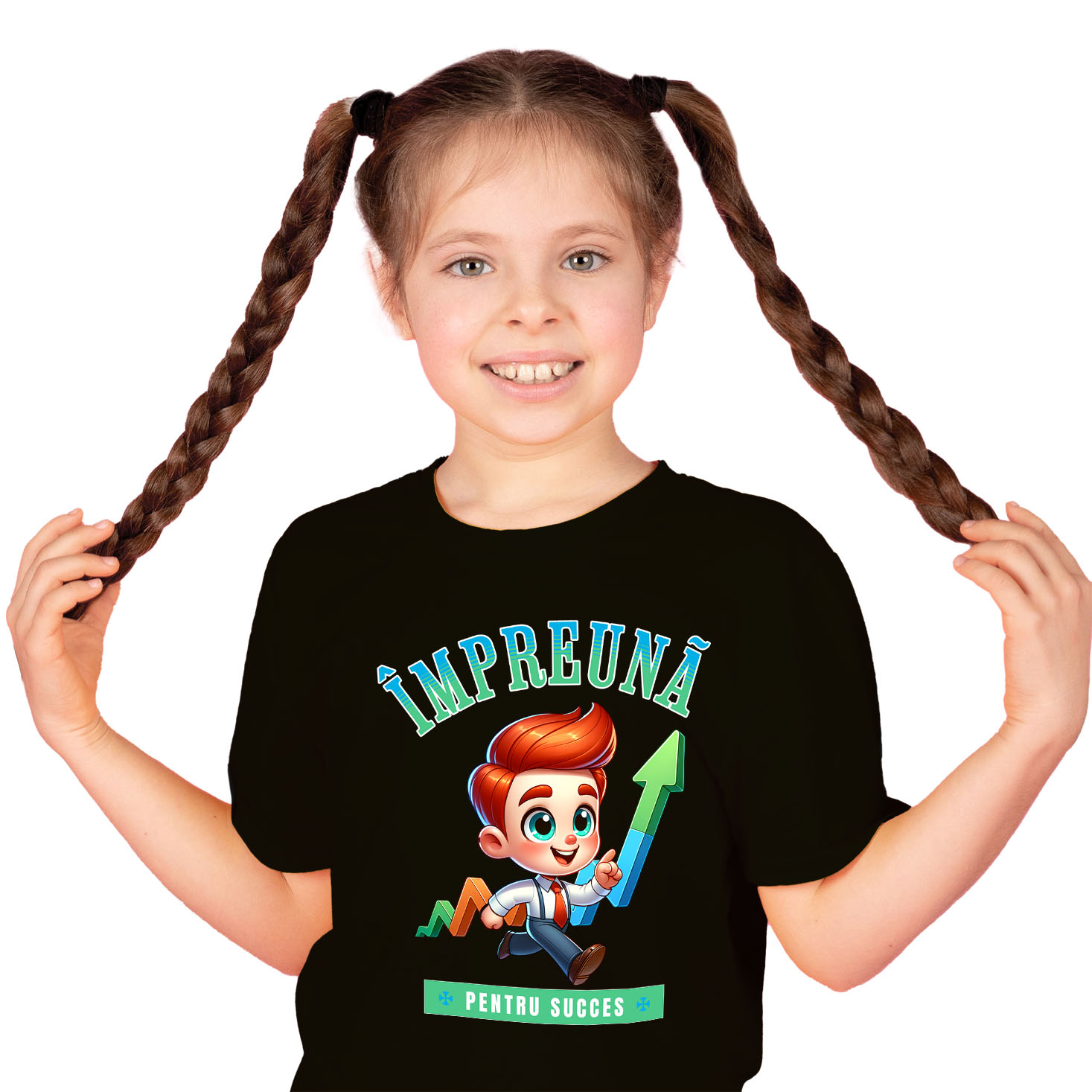 Educatie - Tricou Femei, Barbati, Copii, Fata, Baiat, Unisex Personalizat Bărbat Animat în Costum | Cadouri Personalizate pentru Succes