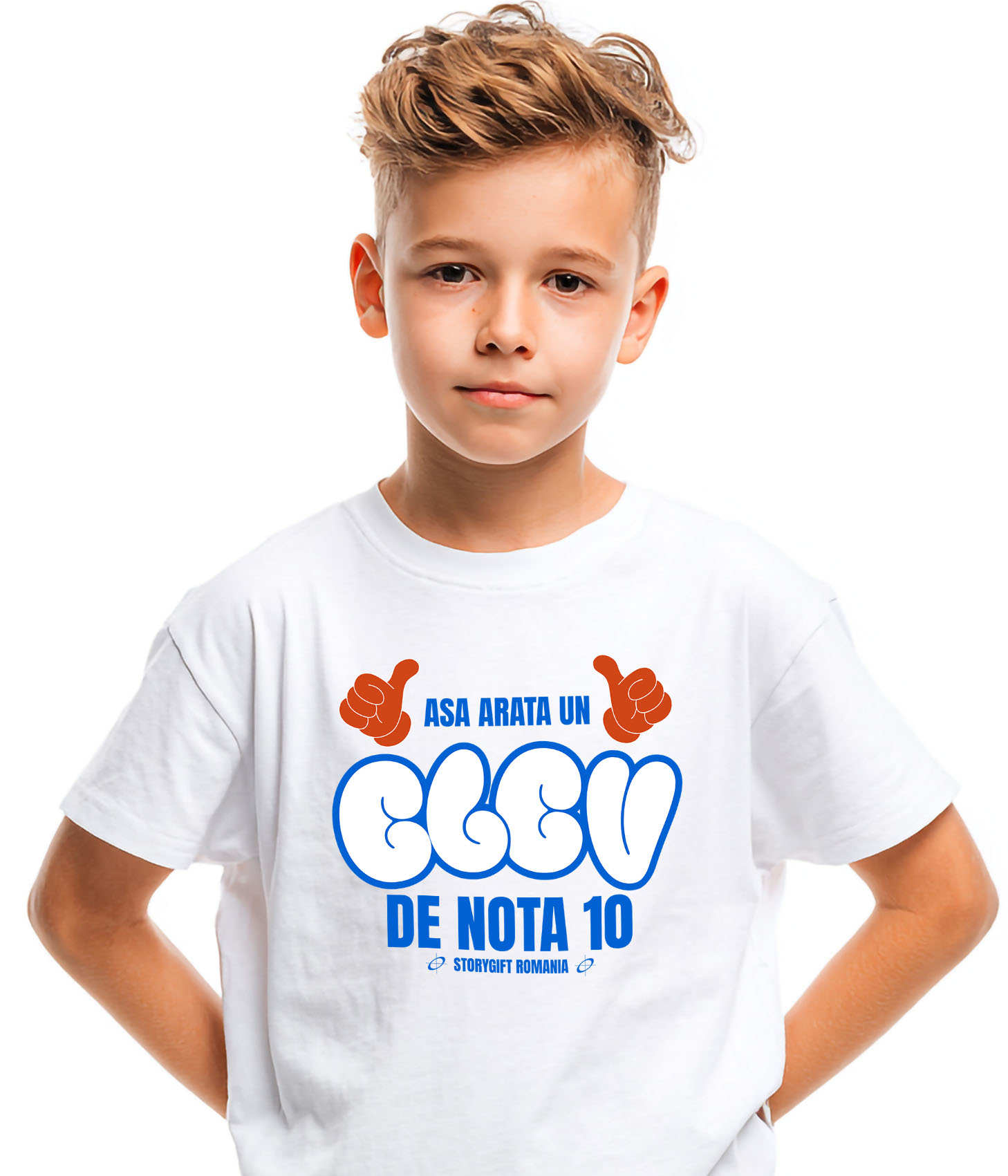 Tricou Femei, Barbati, Copii, Fata, Baiat, Unisex Personalizat Mâini Stil Mickey Mouse & Educație: Rechizite Personalizate pentru Elevii De Nota 10 [3]