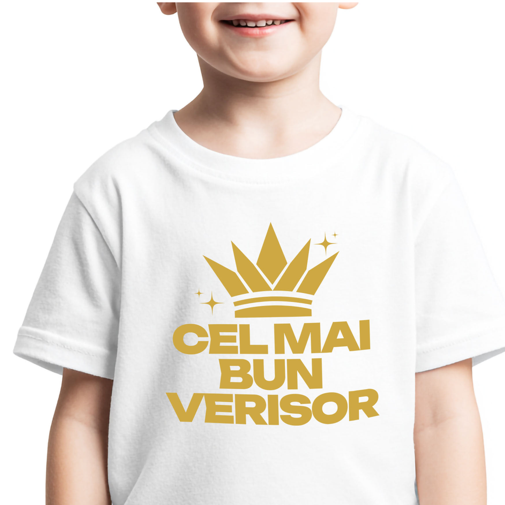 Familie - Tricou Femei, Barbati, Copii, Fata, Baiat, Unisex Personalizat „Coroană Regală Personalizată - Cel Mai Bun Verisor Cadou Haioasă Familie”