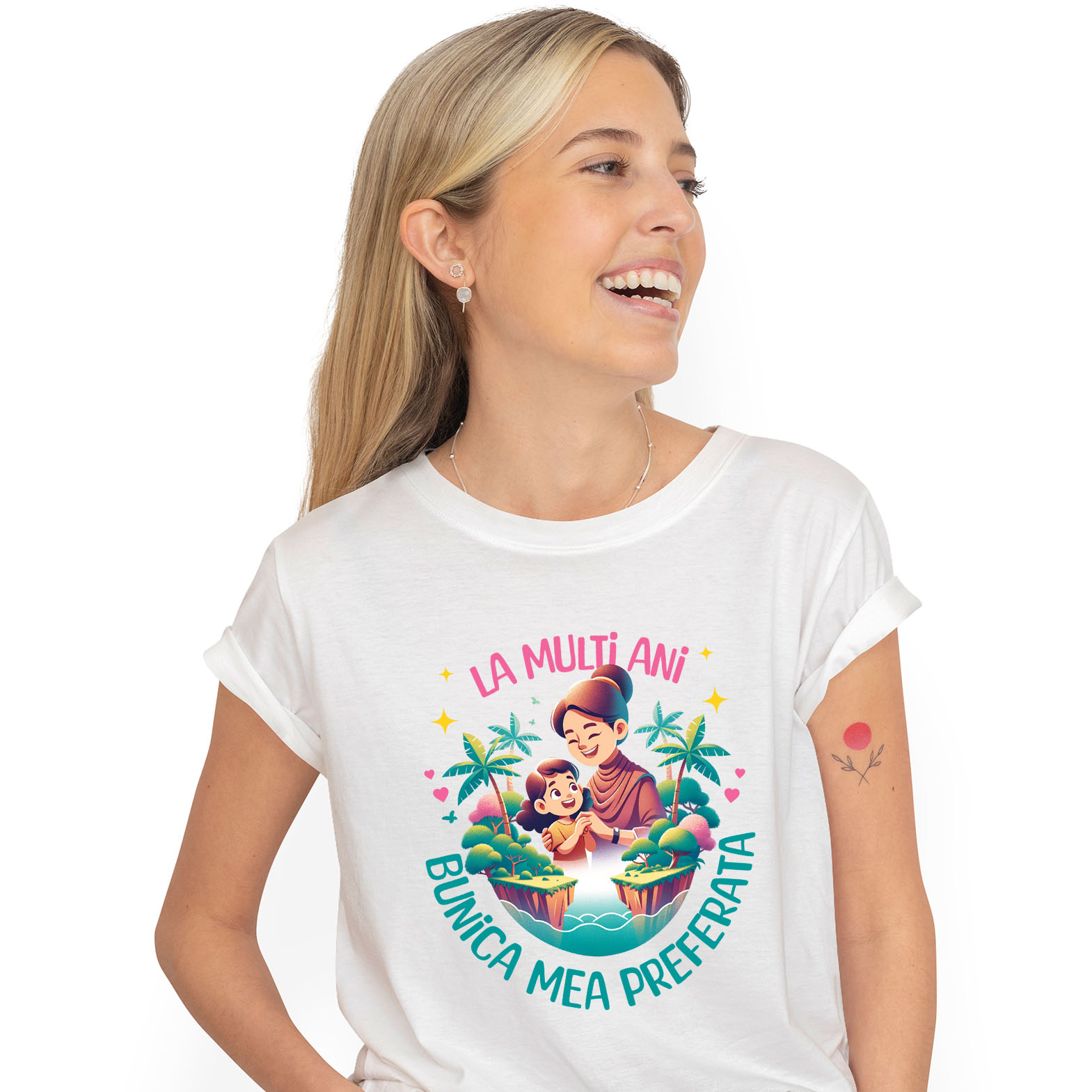 Familie - Tricou Femei, Barbati, Copii, Fata, Baiat, Unisex Personalizat Tricou Personalizat Bunica & Nepoata – Cadou Vesel și Unic