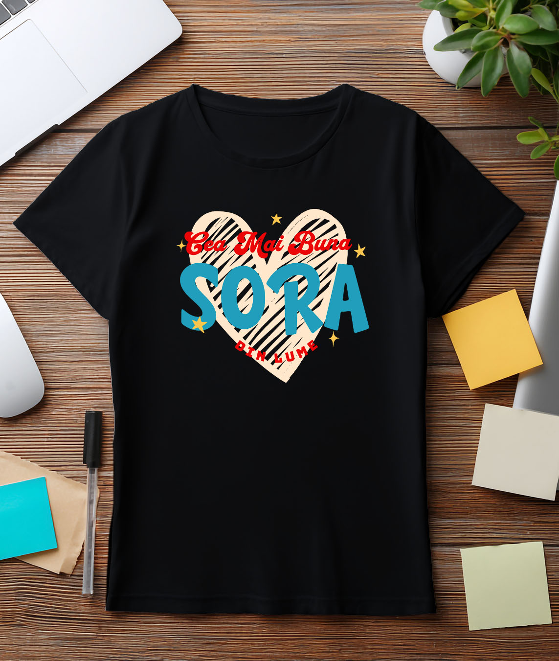 Tricou Femei, Barbati, Copii, Fata, Baiat, Unisex Personalizat Tricou Personalizat Sora – Cadou Special pentru Cea Mai Bună Soră [2]