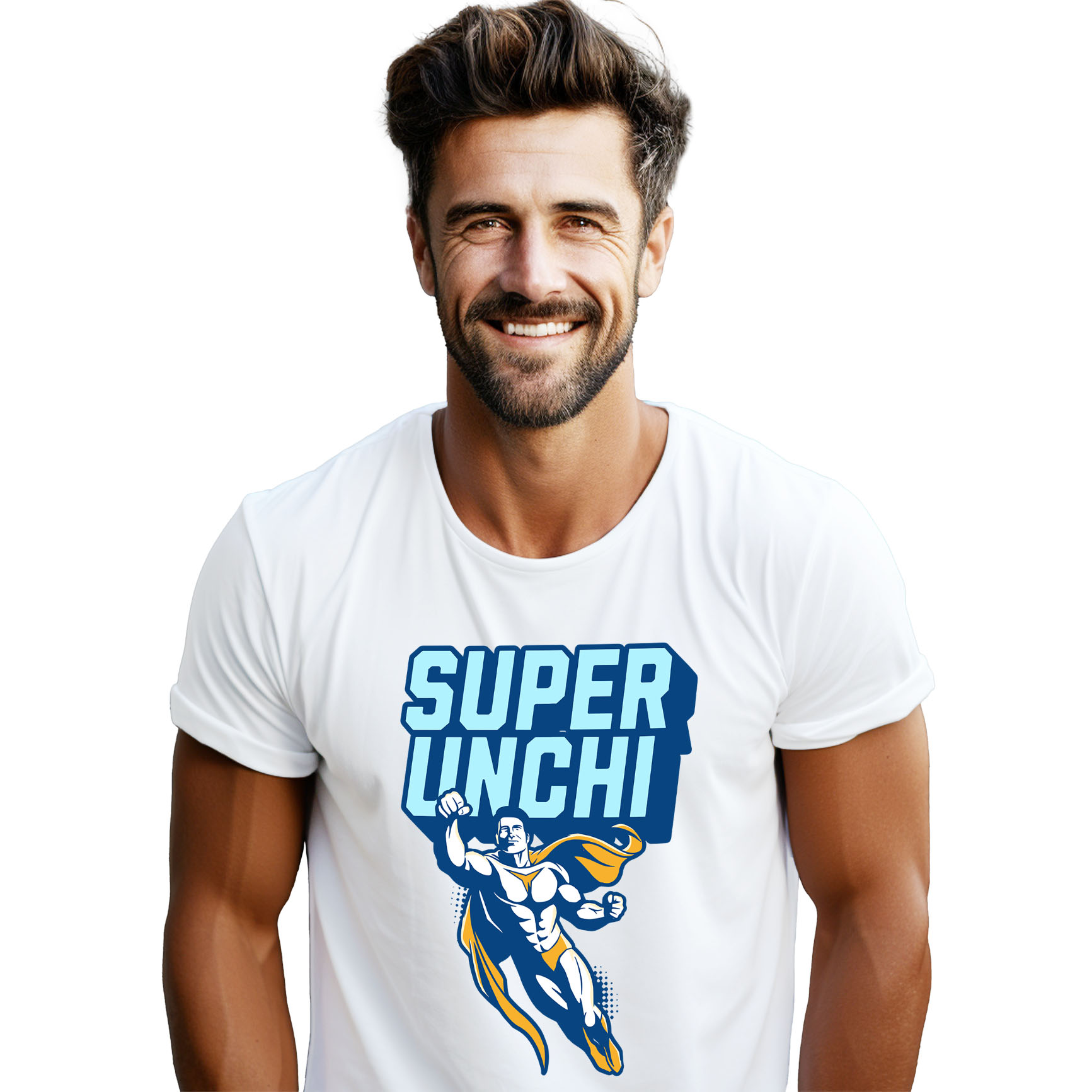 Familie - Tricou Femei, Barbati, Copii, Fata, Baiat, Unisex Personalizat Cadou Personalizat „Super-unchi” | Animatie Super Erou pentru Copii și Familie