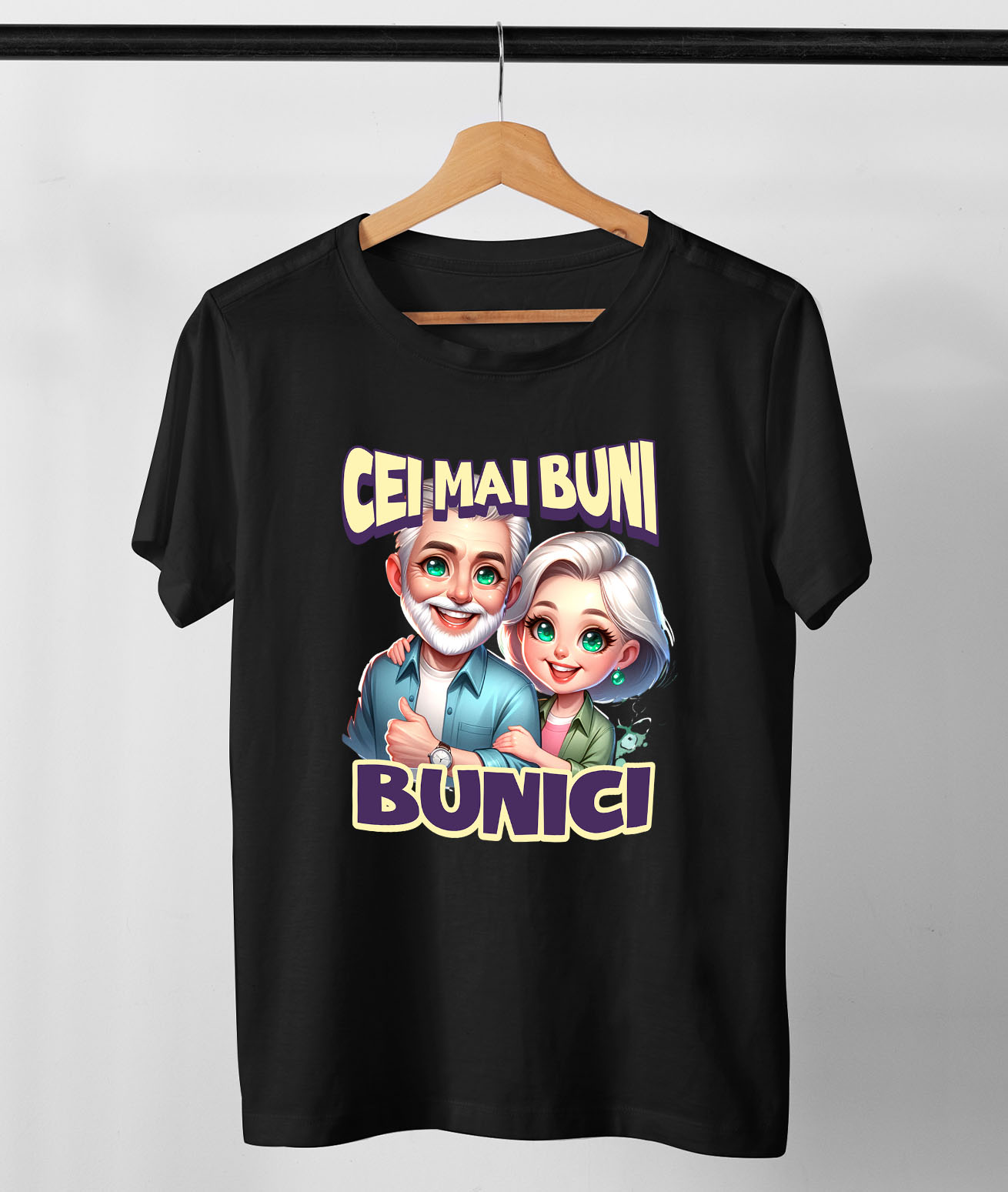 Tricou Femei, Barbati, Copii, Fata, Baiat, Unisex Personalizat Cadou Personalizat „Cei Mai Buni Bunici” | Cuplu Vesel și Cool pentru Bunici [2]