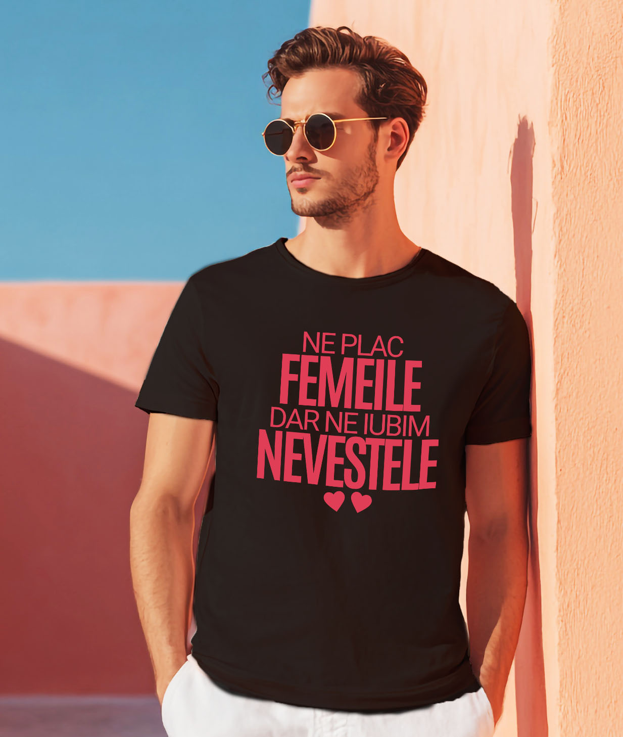 Tricou Femei, Barbati, Copii, Fata, Baiat, Unisex Personalizat Cadou Personalizat „Ne Plac Femeile Dar Ne Iubim Nevestele” | Inimioare Roșii pentru Cuplu [1]