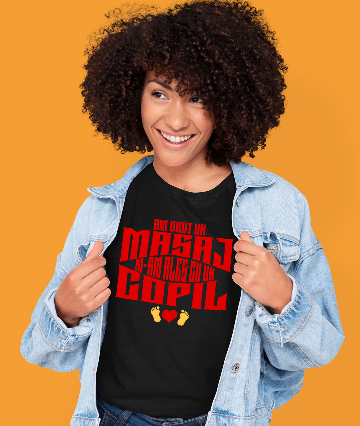 Tricou Femei, Barbati, Copii, Fata, Baiat, Unisex Personalizat „Am Vrut Un Masaj, M-am Ales Cu Un Copil” | Cadou Personalizat Iubire Părinte-Copil [1]