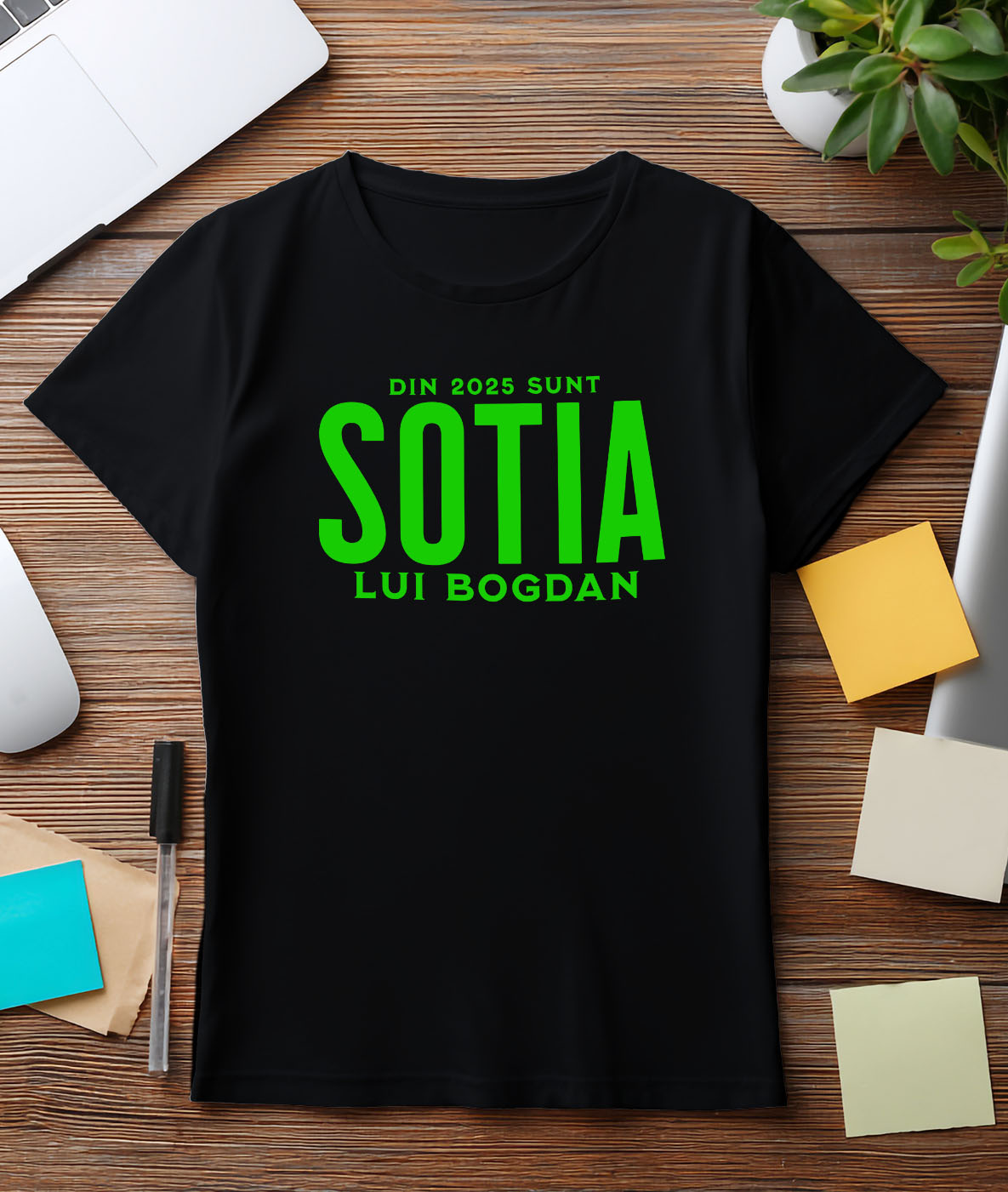 Tricou Femei, Barbati, Copii, Fata, Baiat, Unisex Personalizat „Din 2025 Sunt Soția Lui Bogdan” | Cadou Personalizat pentru Cuplu și Familie [2]