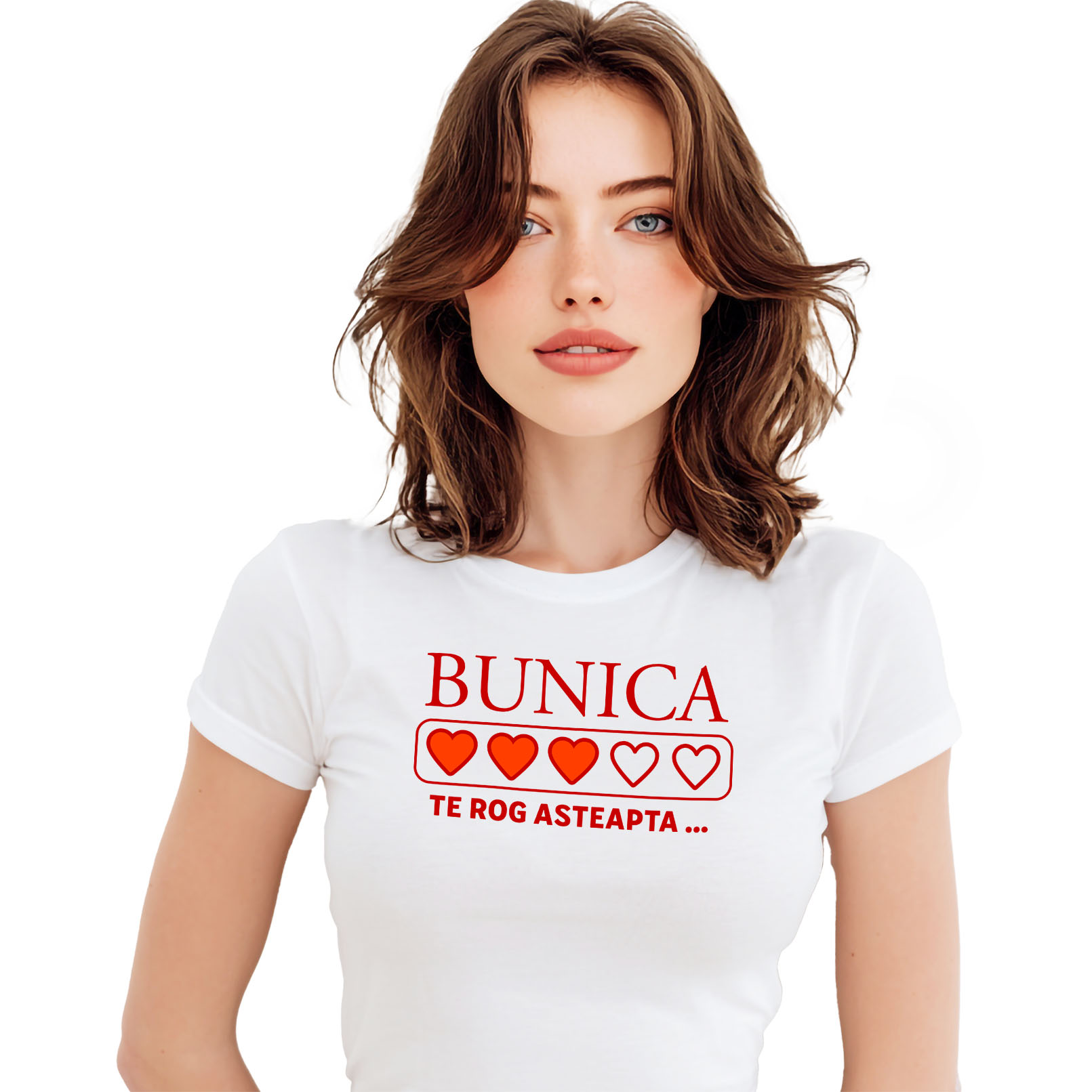 Familie - Tricou Femei, Barbati, Copii, Fata, Baiat, Unisex Personalizat Inimioare Umplute Personalizate | Cadou Special pentru Bunica