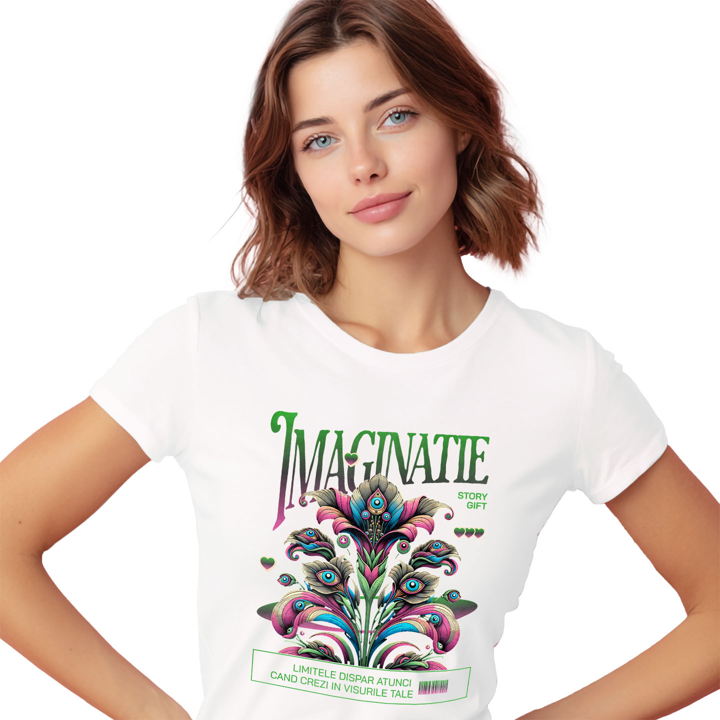 Flori - Tricou Femei, Barbati, Copii, Fata, Baiat, Unisex Personalizat Flori Colorate cu Mesaj de Motivație | Crezi în Visele Tale - Cadou Personalizat