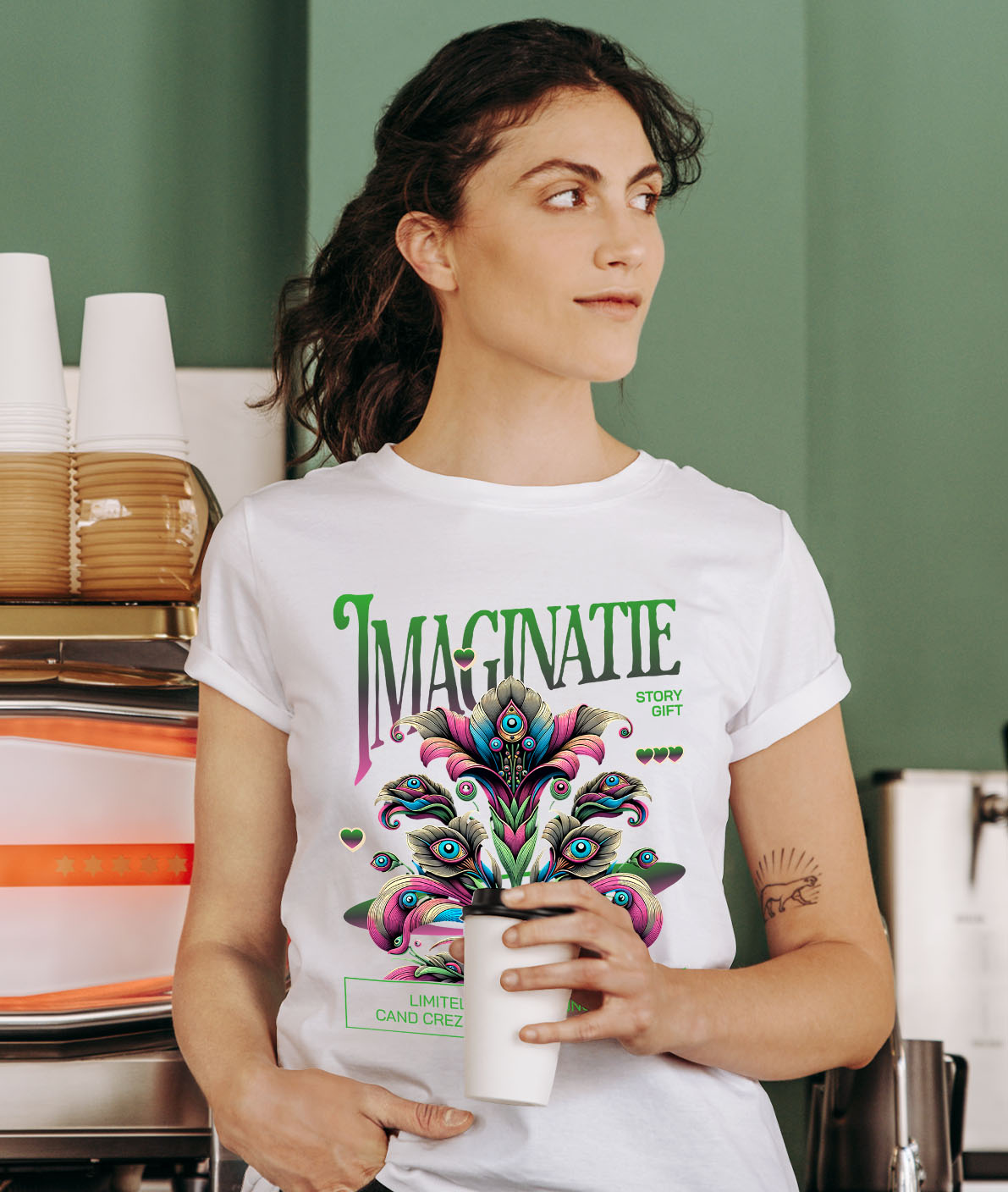 Tricou Femei, Barbati, Copii, Fata, Baiat, Unisex Personalizat Flori Colorate cu Mesaj de Motivație | Crezi în Visele Tale - Cadou Personalizat [1]