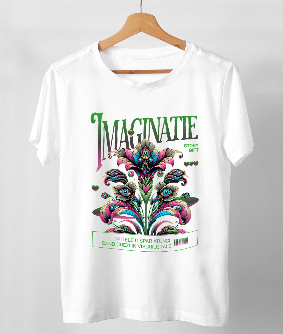 Tricou Femei, Barbati, Copii, Fata, Baiat, Unisex Personalizat Flori Colorate cu Mesaj de Motivație | Crezi în Visele Tale - Cadou Personalizat [2]