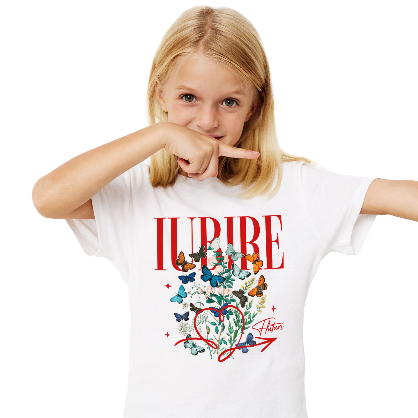 Flori - Tricou Femei, Barbati, Copii, Fata, Baiat, Unisex Personalizat Trandafir Colorat Arta Pictura Curgătoare pentru Cea Mai Bună Prietenă | Cadouri Personalizate pentru Familie și Prieteni