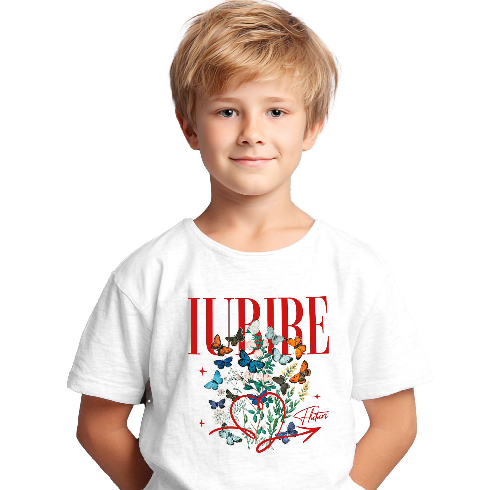 Tricou Femei, Barbati, Copii, Fata, Baiat, Unisex Personalizat Trandafir Colorat Arta Pictura Curgătoare pentru Cea Mai Bună Prietenă | Cadouri Personalizate pentru Familie și Prieteni [1]