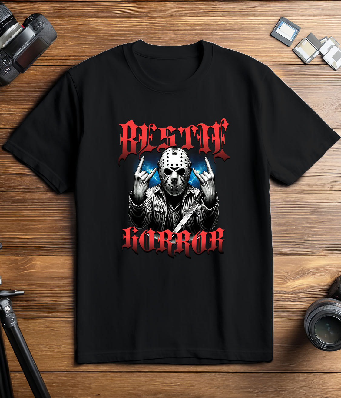 Tricou Femei, Barbati, Copii, Fata, Baiat, Unisex Personalizat Bărbat cu Masca Înfricoșătoare și Cuțit | Bestie Horror Halloween | Cadouri Personalizate pentru Petrecerea de Halloween [2]