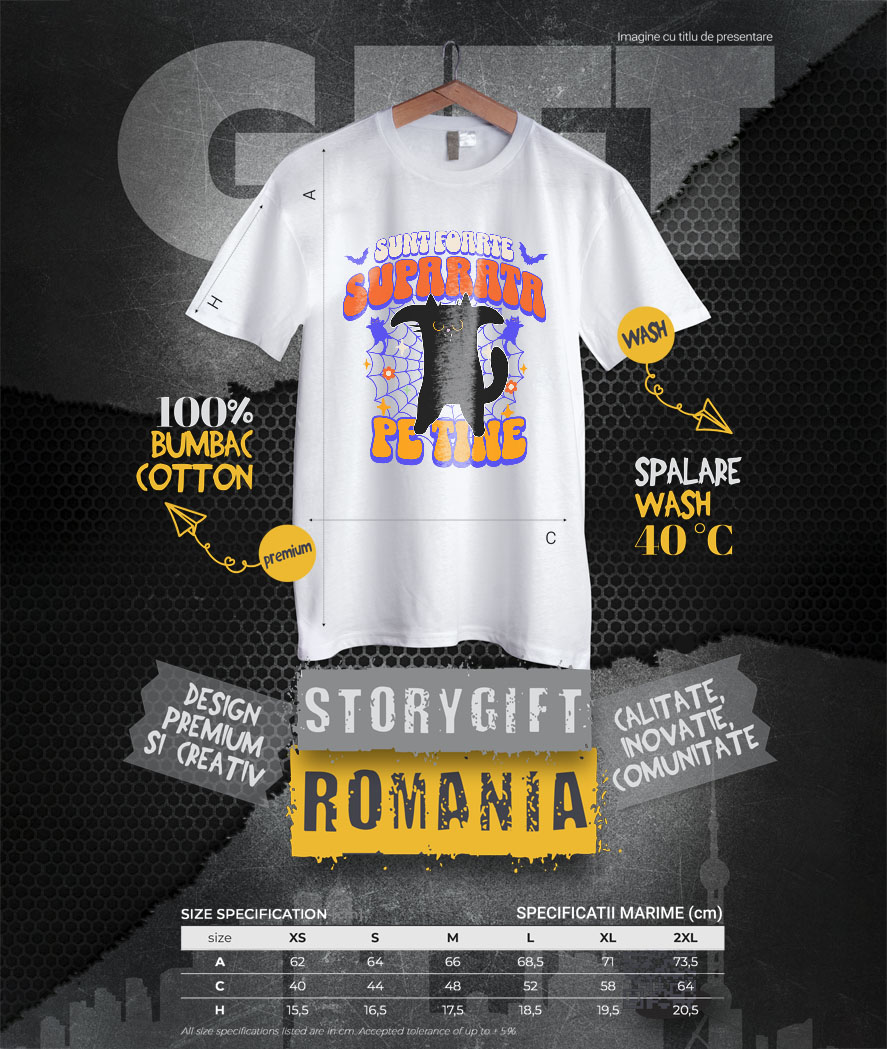 Tricou Femei, Barbati, Copii, Fata, Baiat, Unisex Personalizat Costum Pisică Horror Halloween | Pisica Furioasă pentru Petrecerea de Halloween [3]