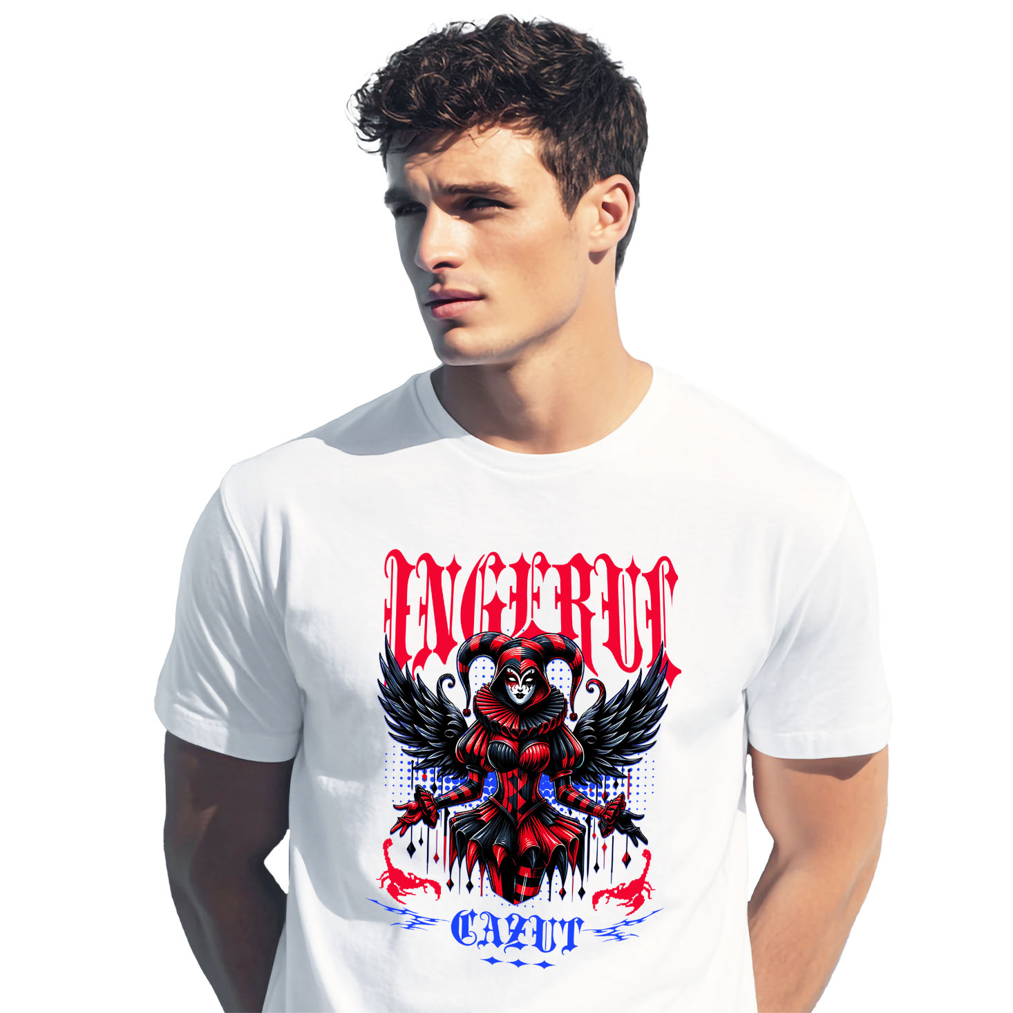 Halloween - Tricou Femei, Barbati, Copii, Fata, Baiat, Unisex Personalizat Costum Harley Quinn Animat | Ingerul Cazut Halloween