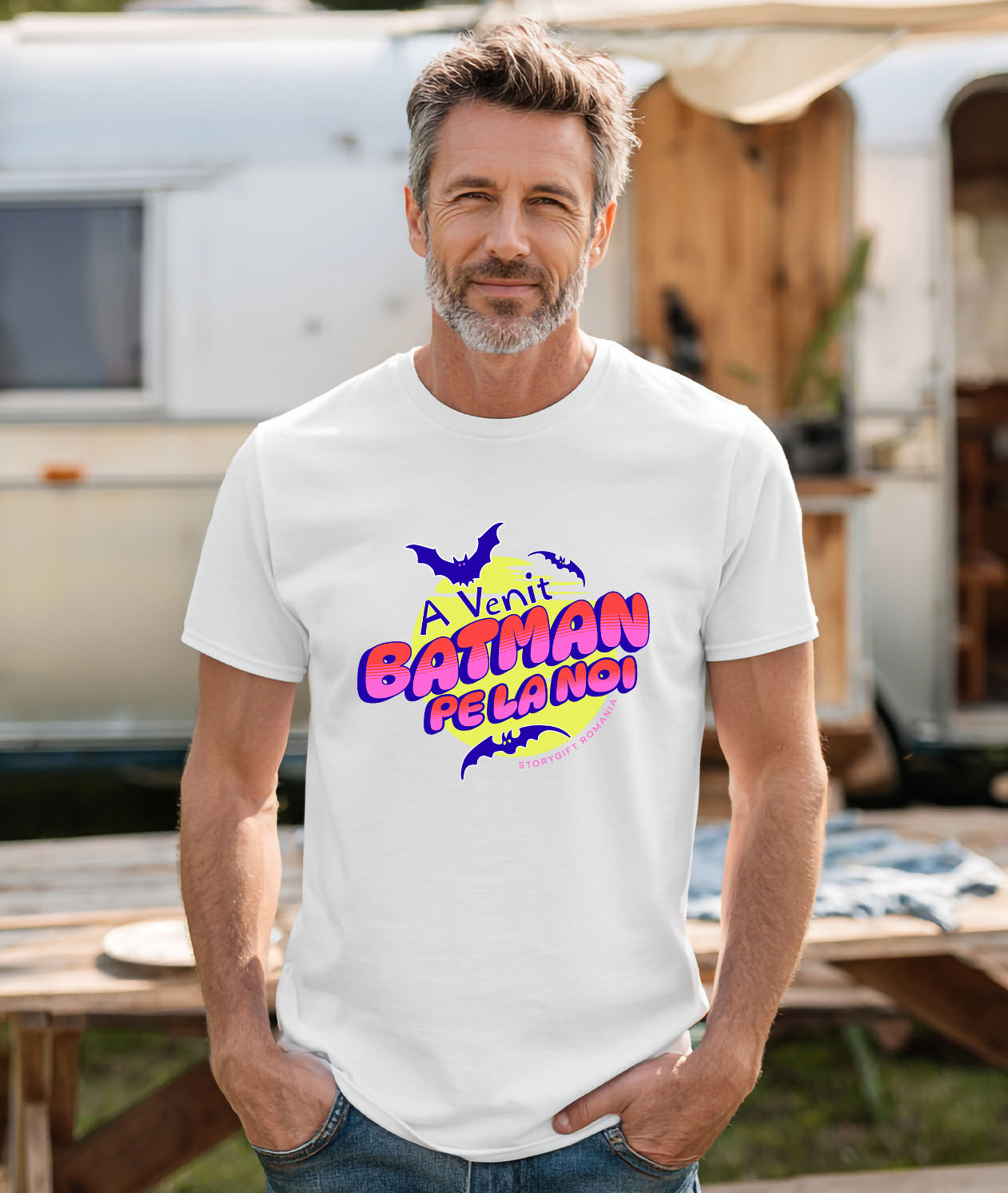 Tricou Femei, Barbati, Copii, Fata, Baiat, Unisex Personalizat Lilieci Horror și Batman | Cadouri Personalizate Halloween pentru Familie și Copii [1]