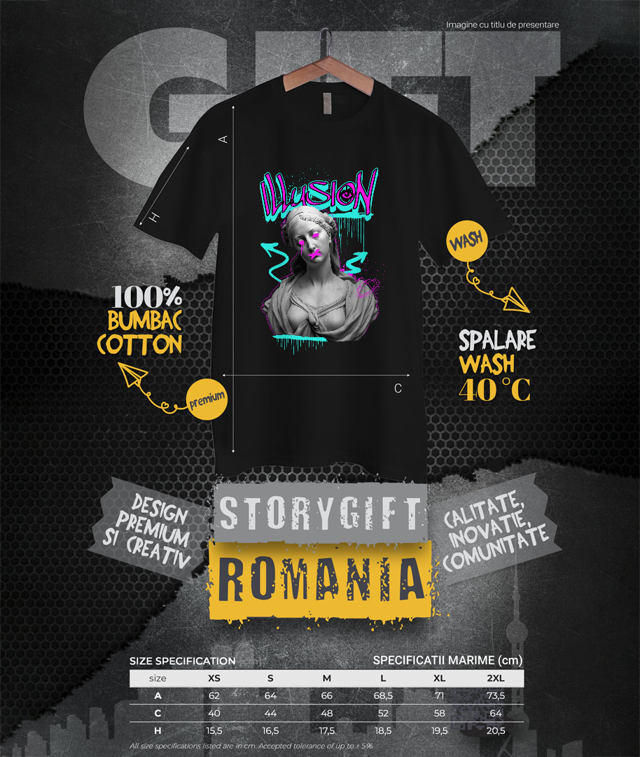 Tricou Femei, Barbati, Copii, Fata, Baiat, Unisex Personalizat Statuie Grecească Graffiti Urban cu Artă Abstractă - Cadou Personalizat pentru Familie și Prieteni [3]