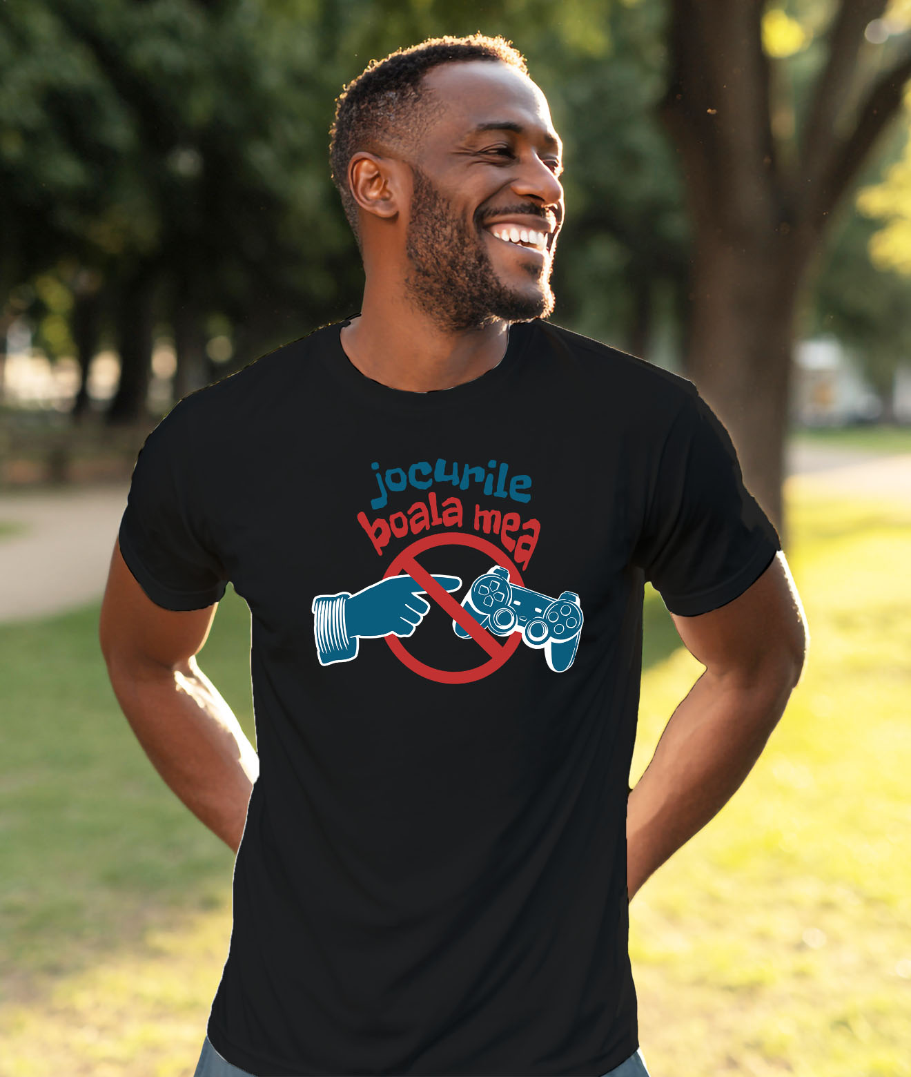 Tricou Femei, Barbati, Copii, Fata, Baiat, Unisex Personalizat Semn Interzis „Jocurile Video Boala Mea” - Cadou Personalizat Gameri [1]