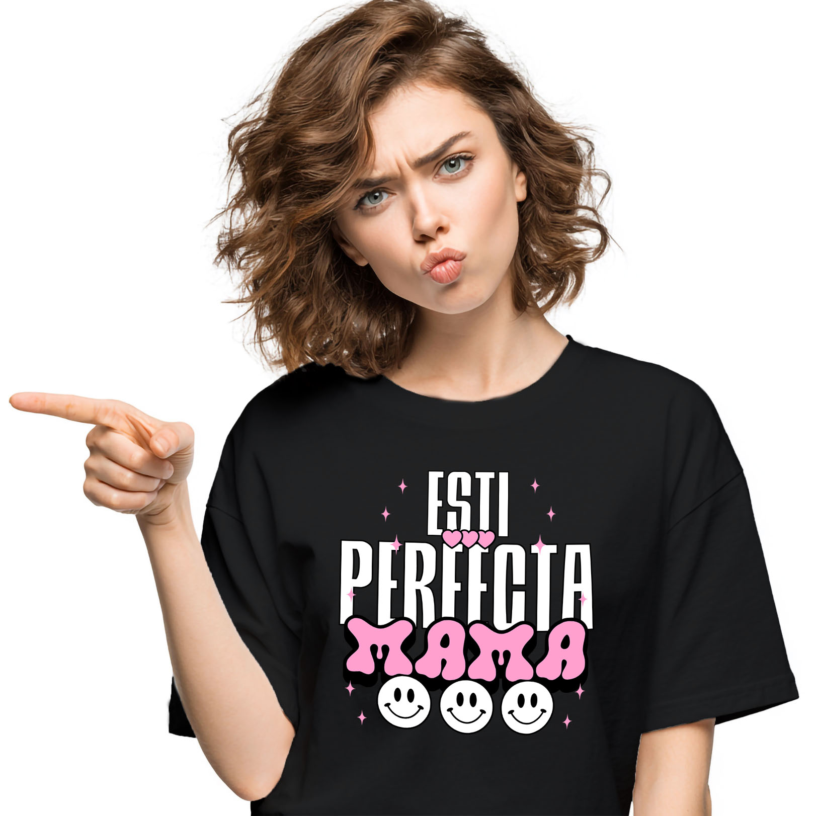 Mama - Tricou Femei, Barbati, Copii, Fata, Baiat, Unisex Personalizat Decor Personalizat - „Iubire, Ești Perfectă Mama” | Cadou Special
