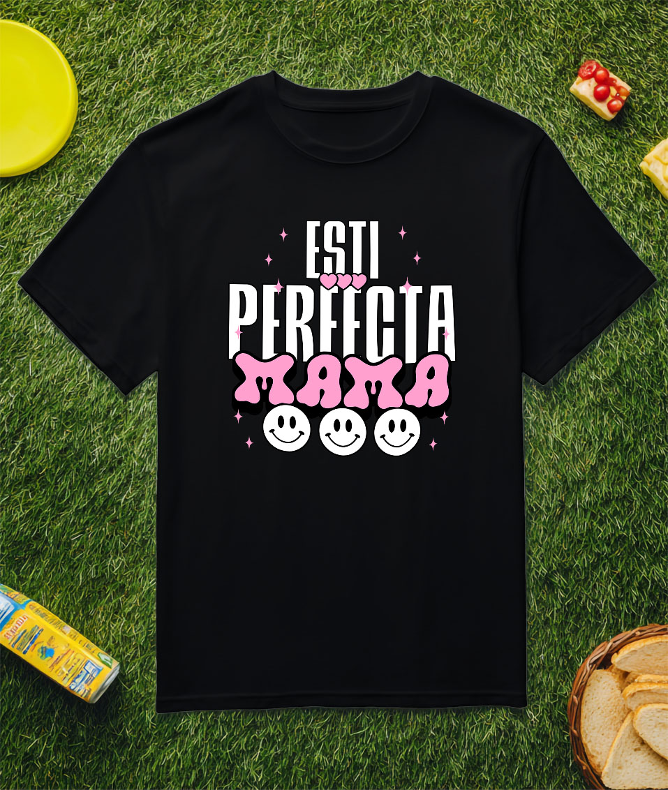 Tricou Femei, Barbati, Copii, Fata, Baiat, Unisex Personalizat Decor Personalizat - „Iubire, Ești Perfectă Mama” | Cadou Special [2]