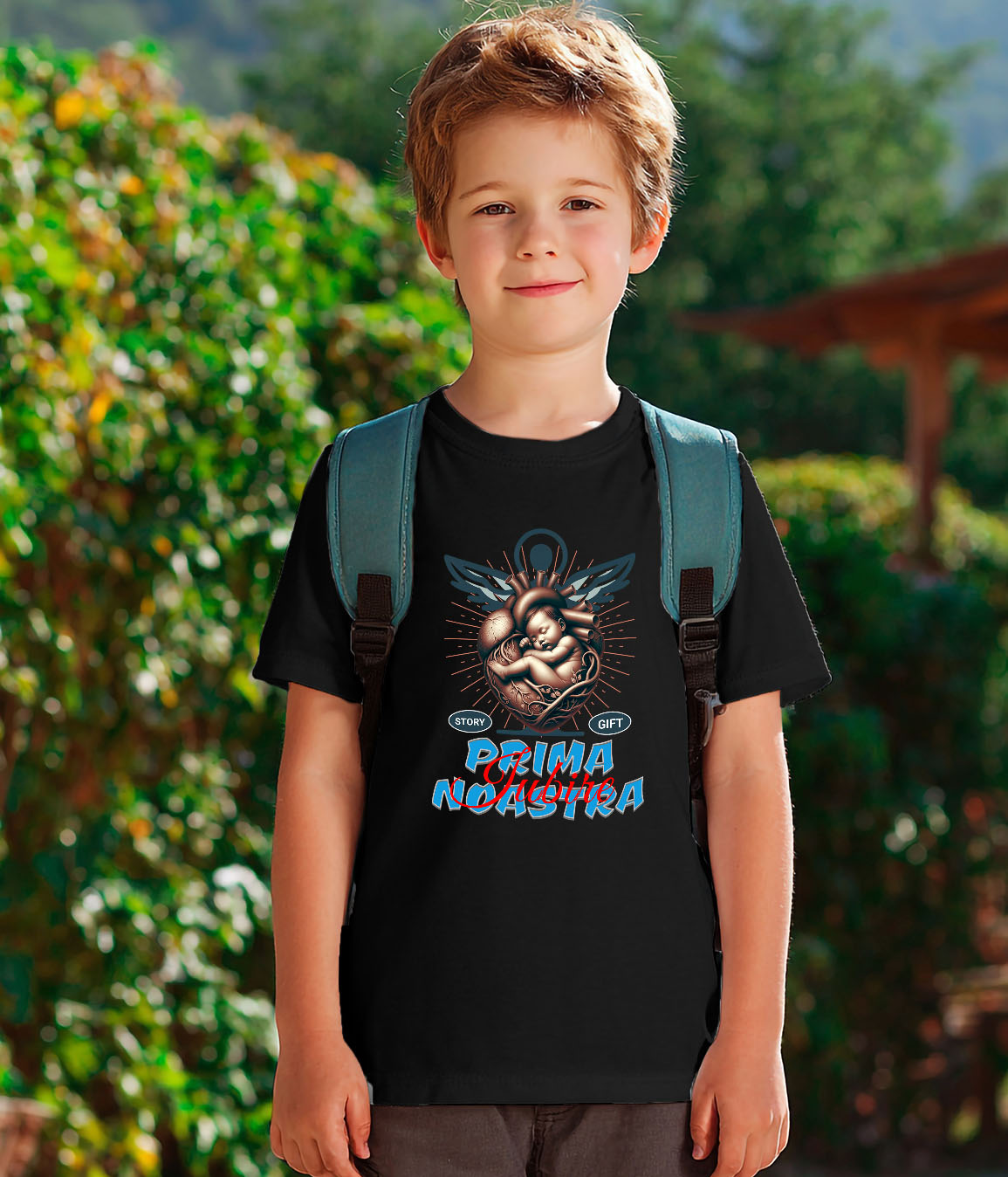 Tricou Femei, Barbati, Copii, Fata, Baiat, Unisex Personalizat "Inima Umană și Bebe – Cadouri Personalizate pentru Mama și Copii cu Mesajul Primei Iubiri" [3]