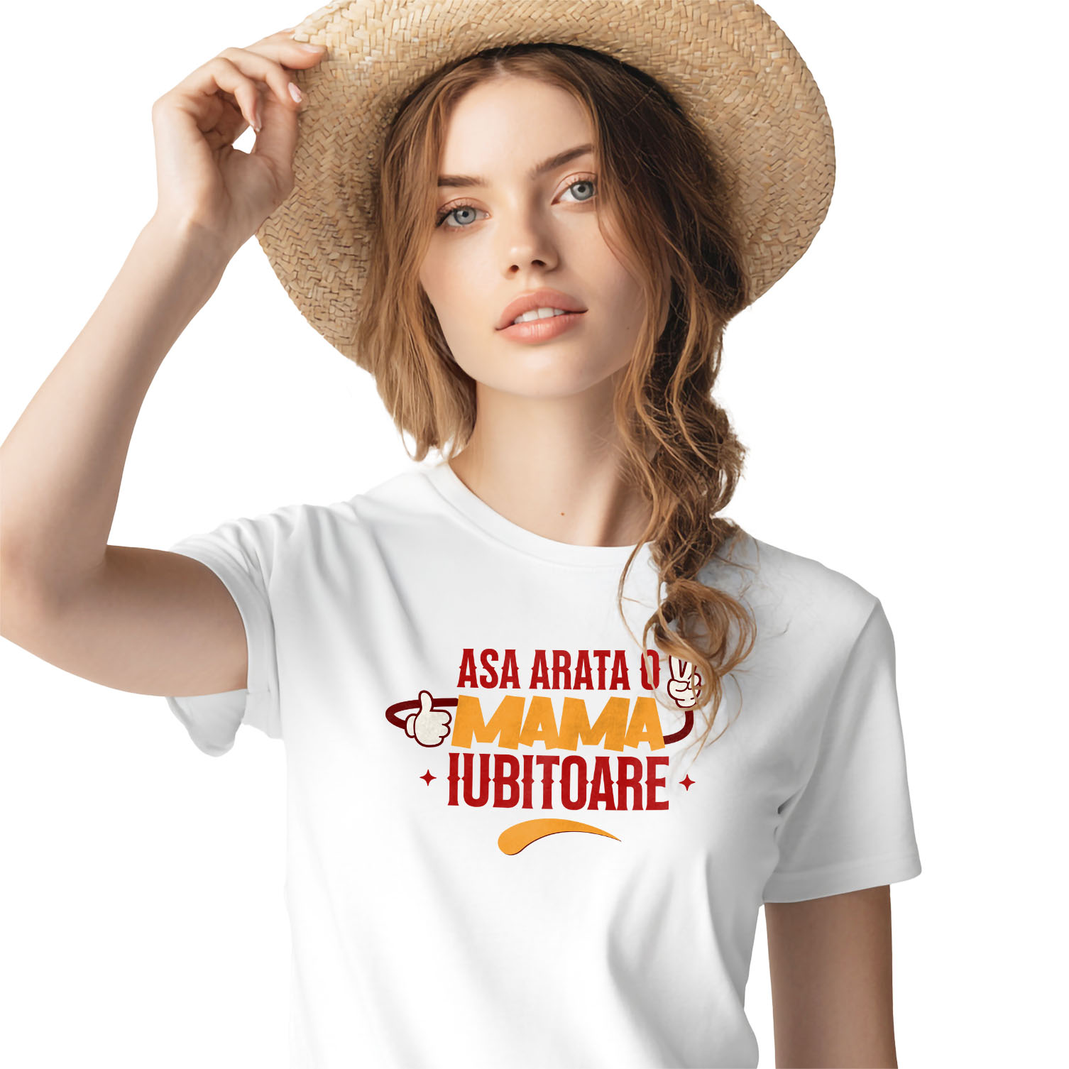 Mama - Tricou Femei, Barbati, Copii, Fata, Baiat, Unisex Personalizat "Așa Arată O Mamă Bună – Cadouri Personalizate cu Maini și Semne Vesele"