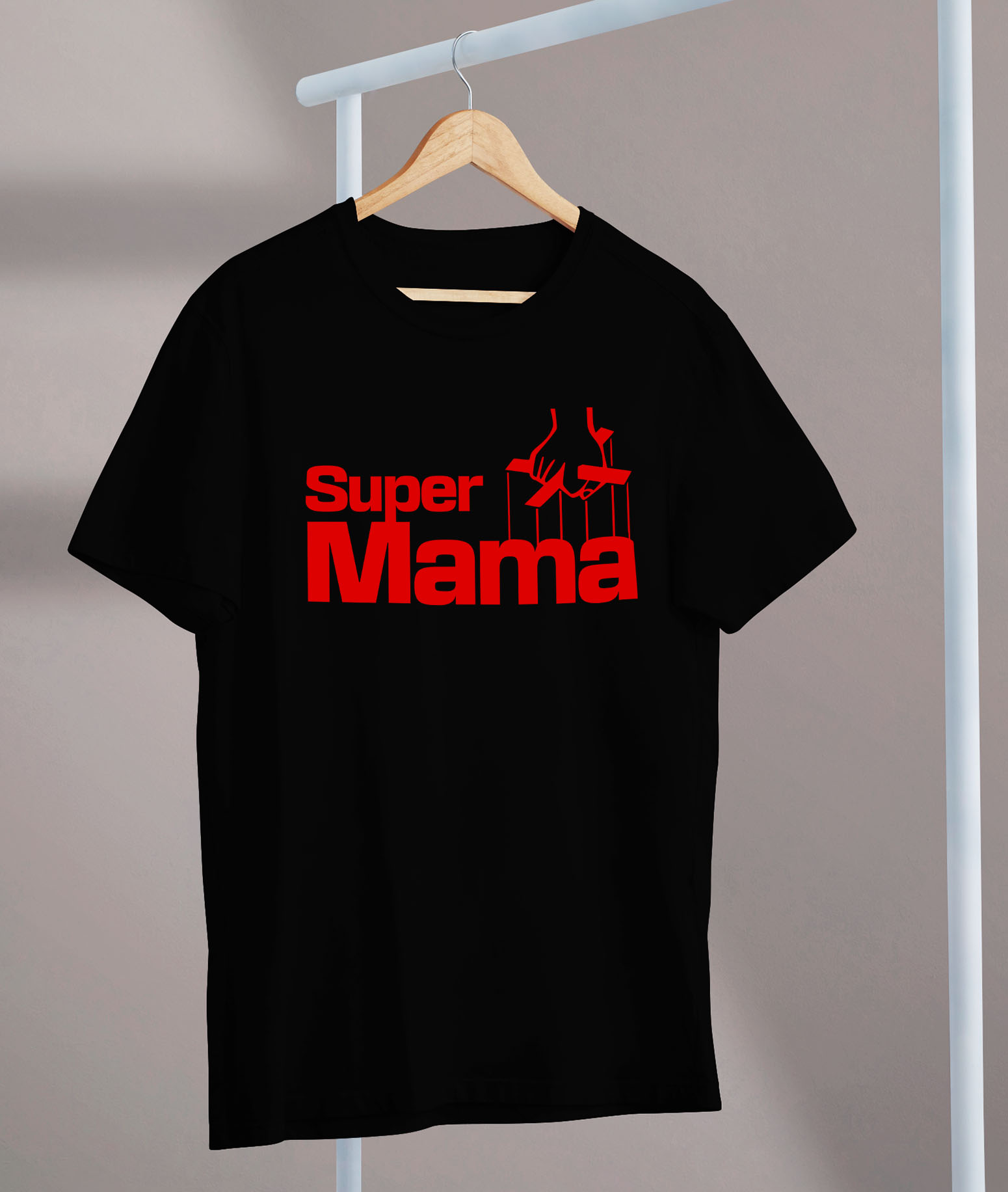 Tricou Femei, Barbati, Copii, Fata, Baiat, Unisex Personalizat "Super Mama – Femeie Puternică – Cadouri Personalizate Marionetă și Papuși" [2]