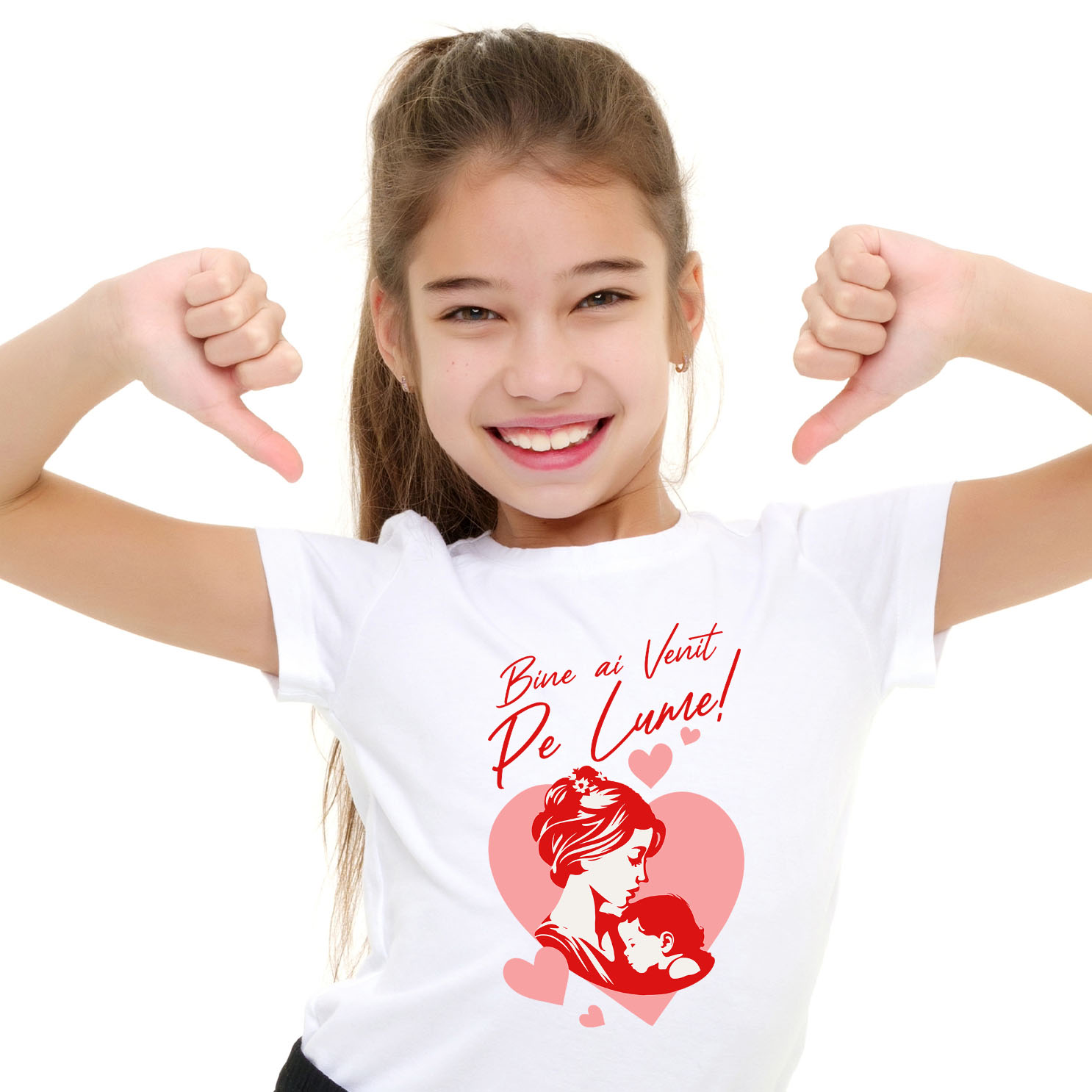 Mama - Tricou Femei, Barbati, Copii, Fata, Baiat, Unisex Personalizat Decor Personalizat Mama și Copil - „Bine Ai Venit Pe Lume”