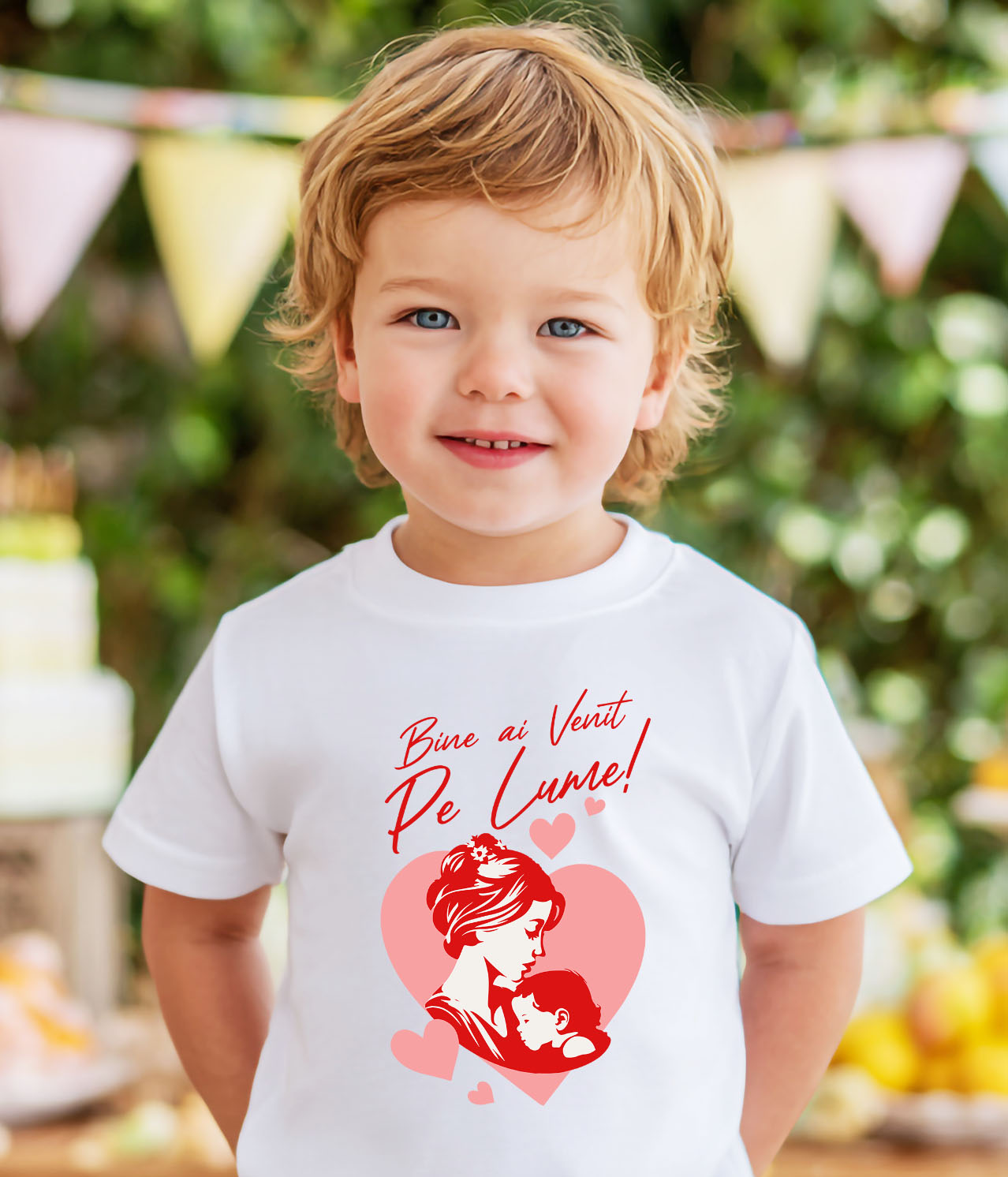 Tricou Femei, Barbati, Copii, Fata, Baiat, Unisex Personalizat Decor Personalizat Mama și Copil - „Bine Ai Venit Pe Lume” [3]