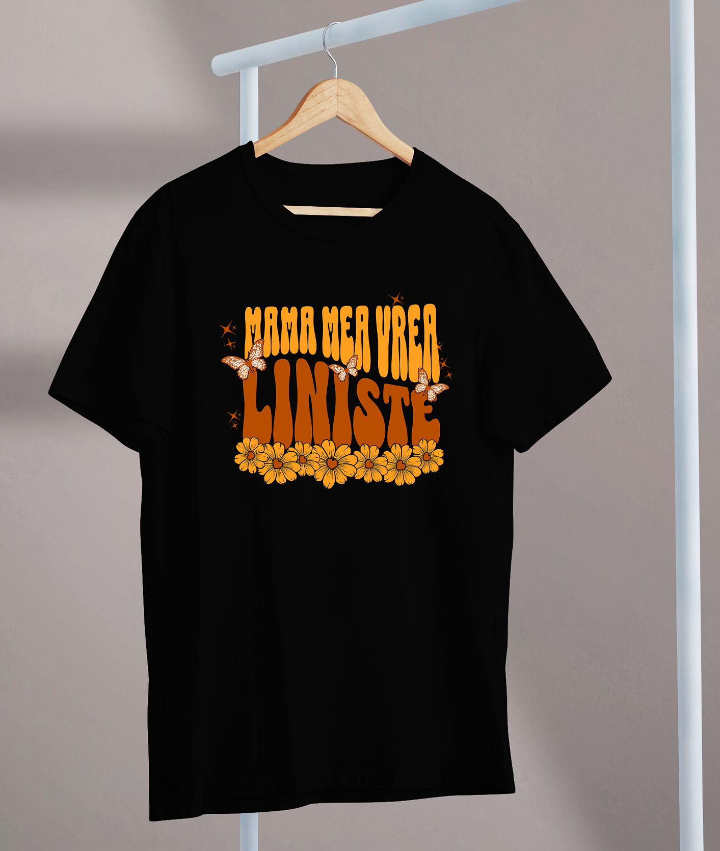 Tricou Femei, Barbati, Copii, Fata, Baiat, Unisex Personalizat Decor Personalizat pentru Mama - Flori Galbene și Mesaj Special [2]