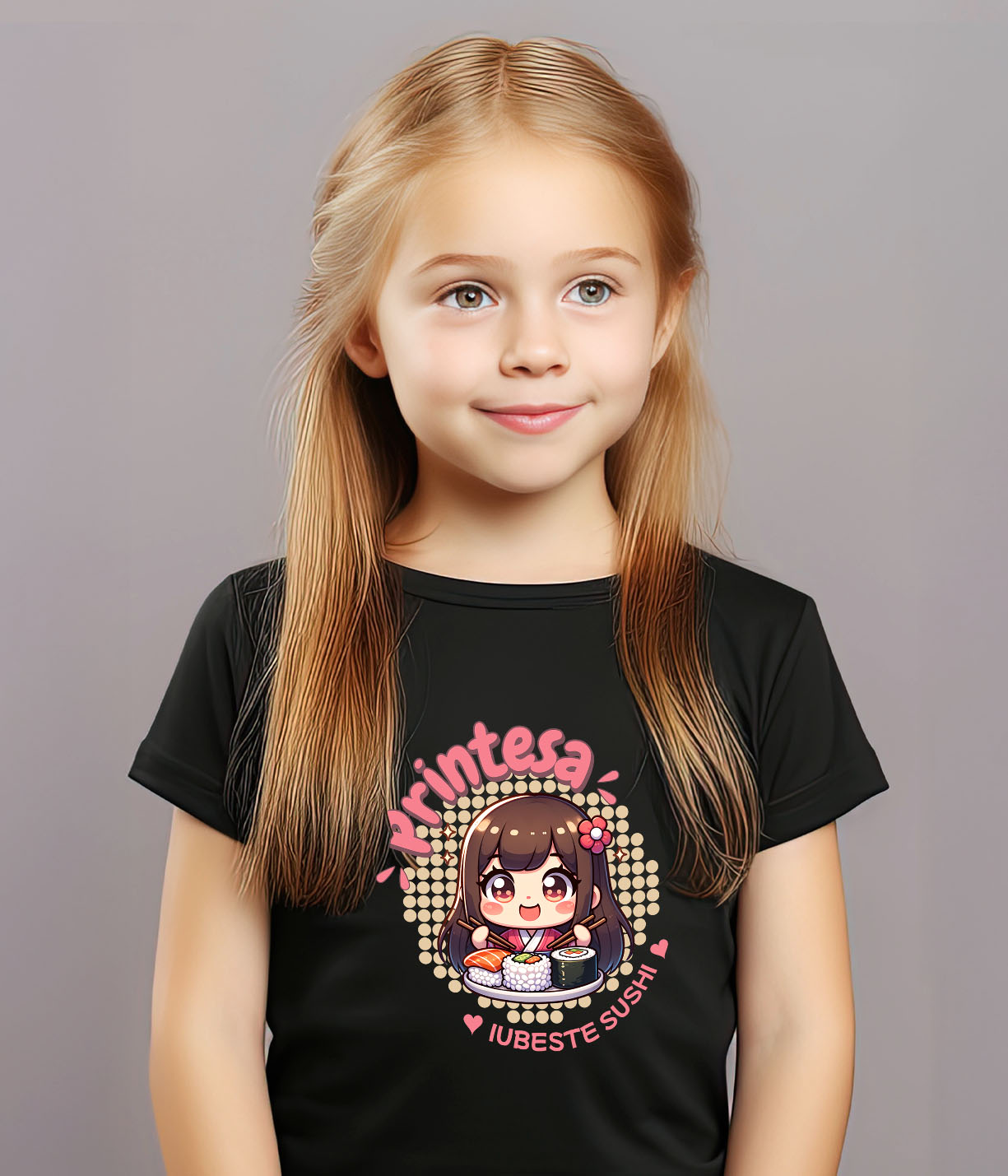 Tricou Femei, Barbati, Copii, Fata, Baiat, Unisex Personalizat Produse personalizate cu iubire pentru sushi | Cadouri unice pentru familie și copii [2]