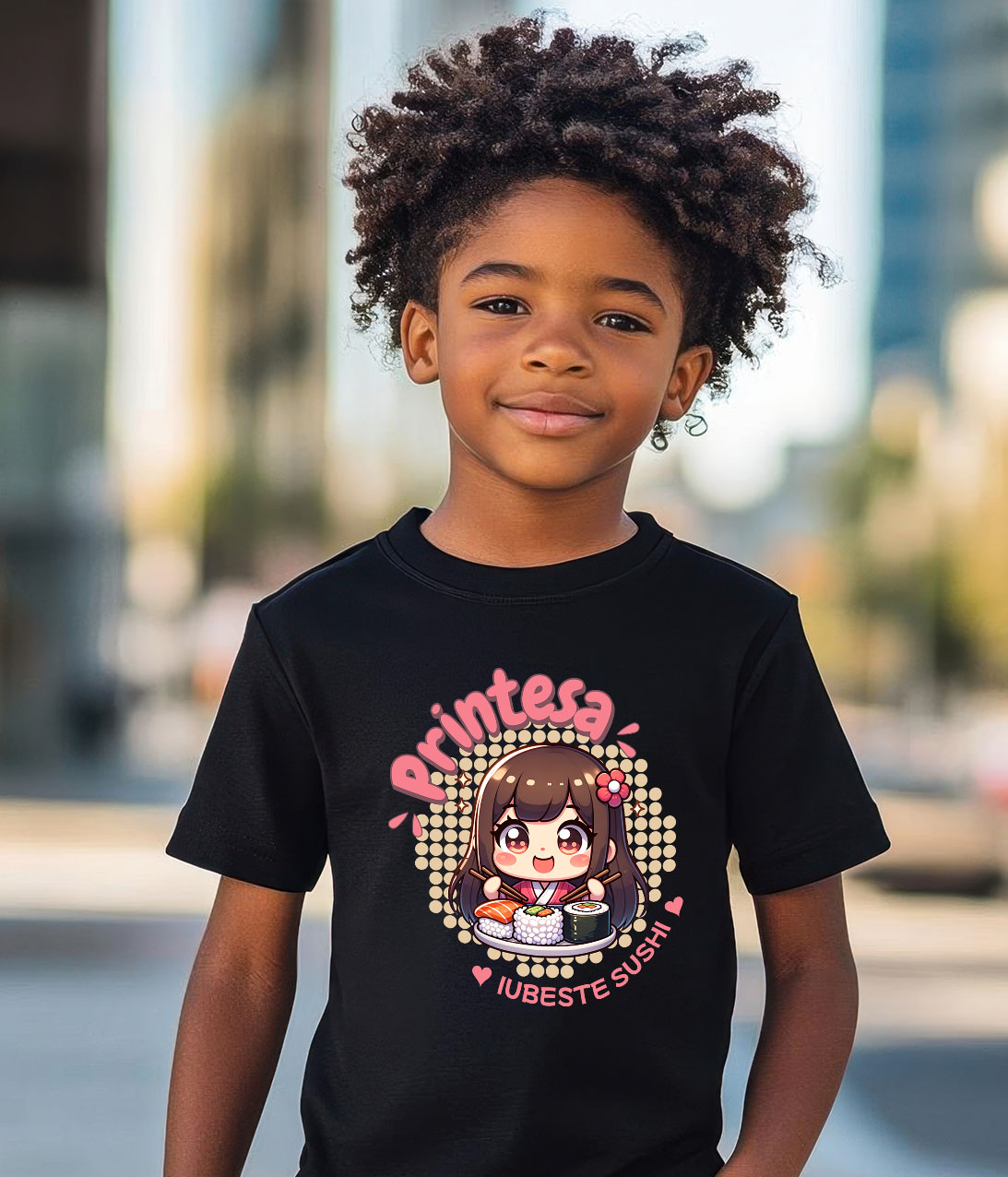 Tricou Femei, Barbati, Copii, Fata, Baiat, Unisex Personalizat Produse personalizate cu iubire pentru sushi | Cadouri unice pentru familie și copii [3]