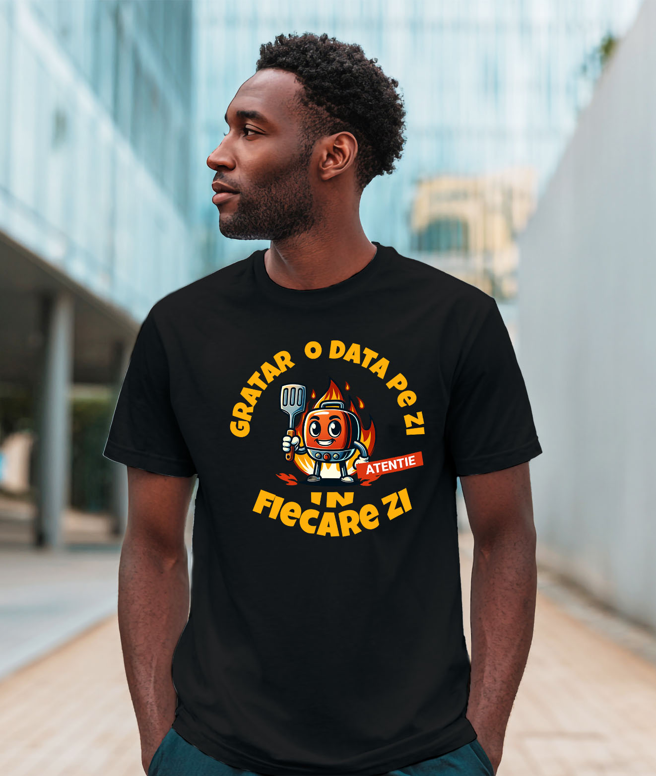 Tricou Femei, Barbati, Copii, Fata, Baiat, Unisex Personalizat Produse personalizate pentru iubitorii de grătar | Cadouri amuzante cu paletă și flăcări [1]