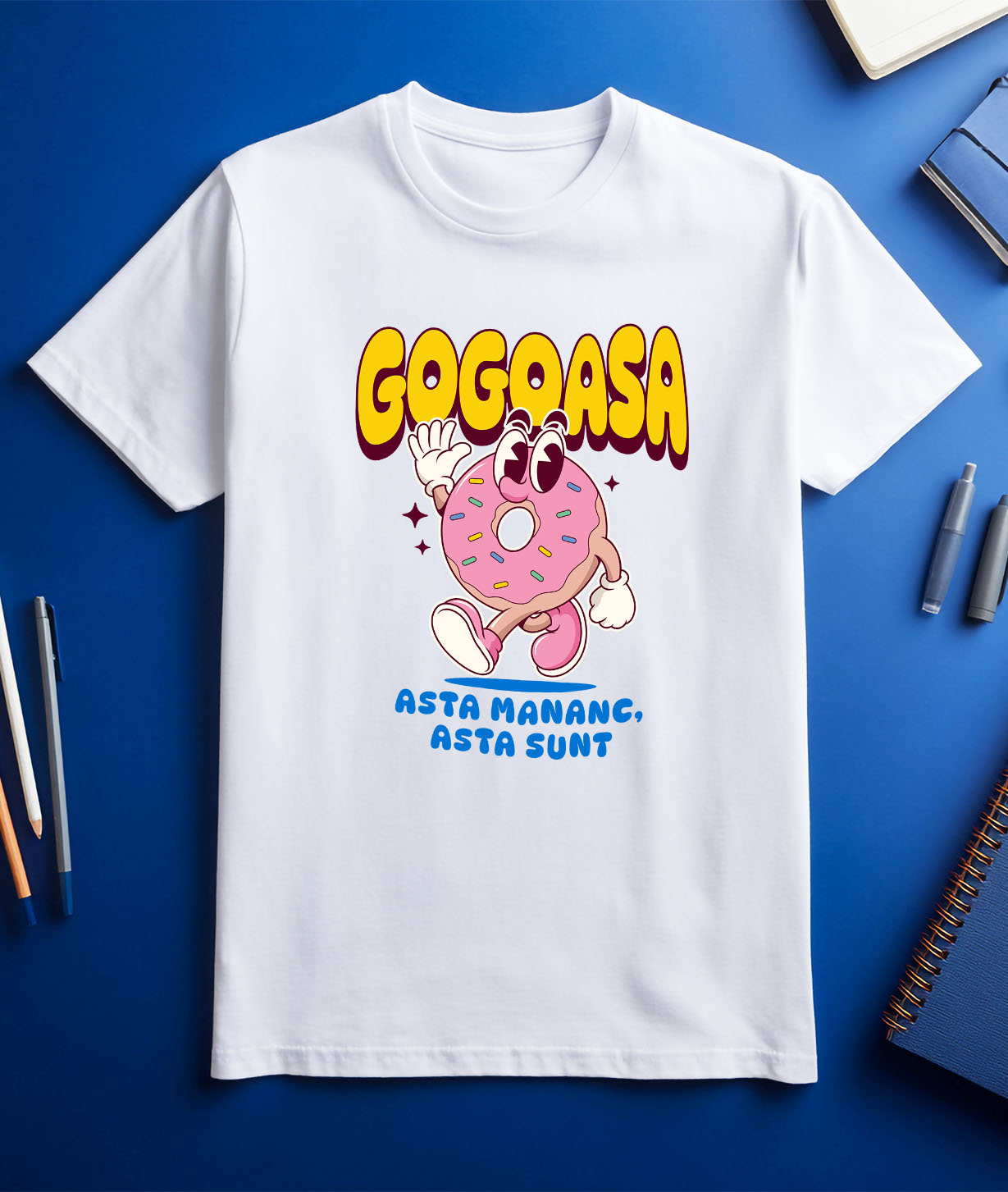 Tricou Femei, Barbati, Copii, Fata, Baiat, Unisex Personalizat Cadou personalizat gogoasă glazurată roz | Amuzant și delicios pentru copii și familie [2]