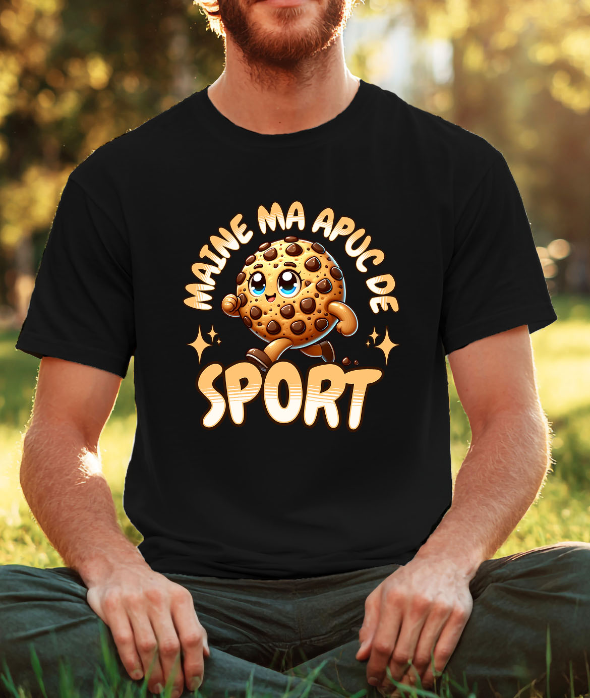 Tricou Femei, Barbati, Copii, Fata, Baiat, Unisex Personalizat Prăjitură Biscuit Vesel cu Text Amuzant „Mâine Mă Apuc De Sport” | Cadou Personalizat [1]
