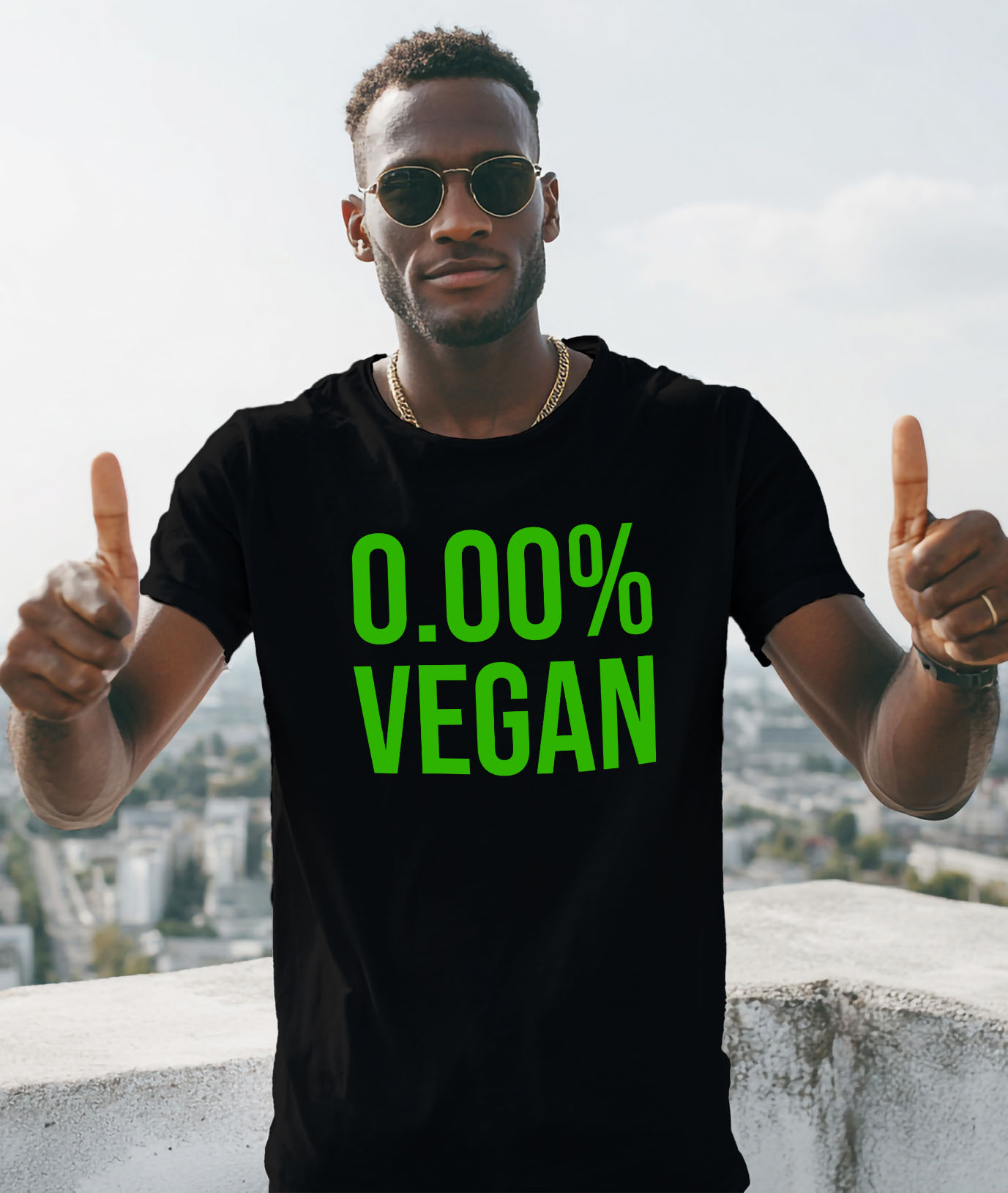 Tricou Femei, Barbati, Copii, Fata, Baiat, Unisex Personalizat Cadou personalizat cu mesaj haios „0,00% Vegan, Carne, Mâncare, Pofticios” – Perfect pentru iubitorii de mâncare [1]