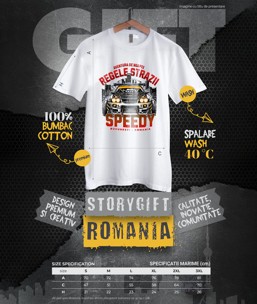 Tricou Femei, Barbati, Copii, Fata, Baiat, Unisex Personalizat Tricou Regele Curse Ilegale – Mașină Fără Capotă pentru Fanii Motorsportului [3]