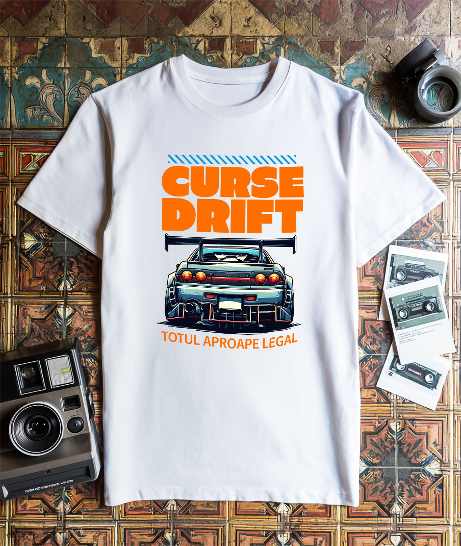 Tricou Femei, Barbati, Copii, Fata, Baiat, Unisex Personalizat Tricou Drift Tuning – Design Auto pentru Pasionații de Curse și Viteză [2]