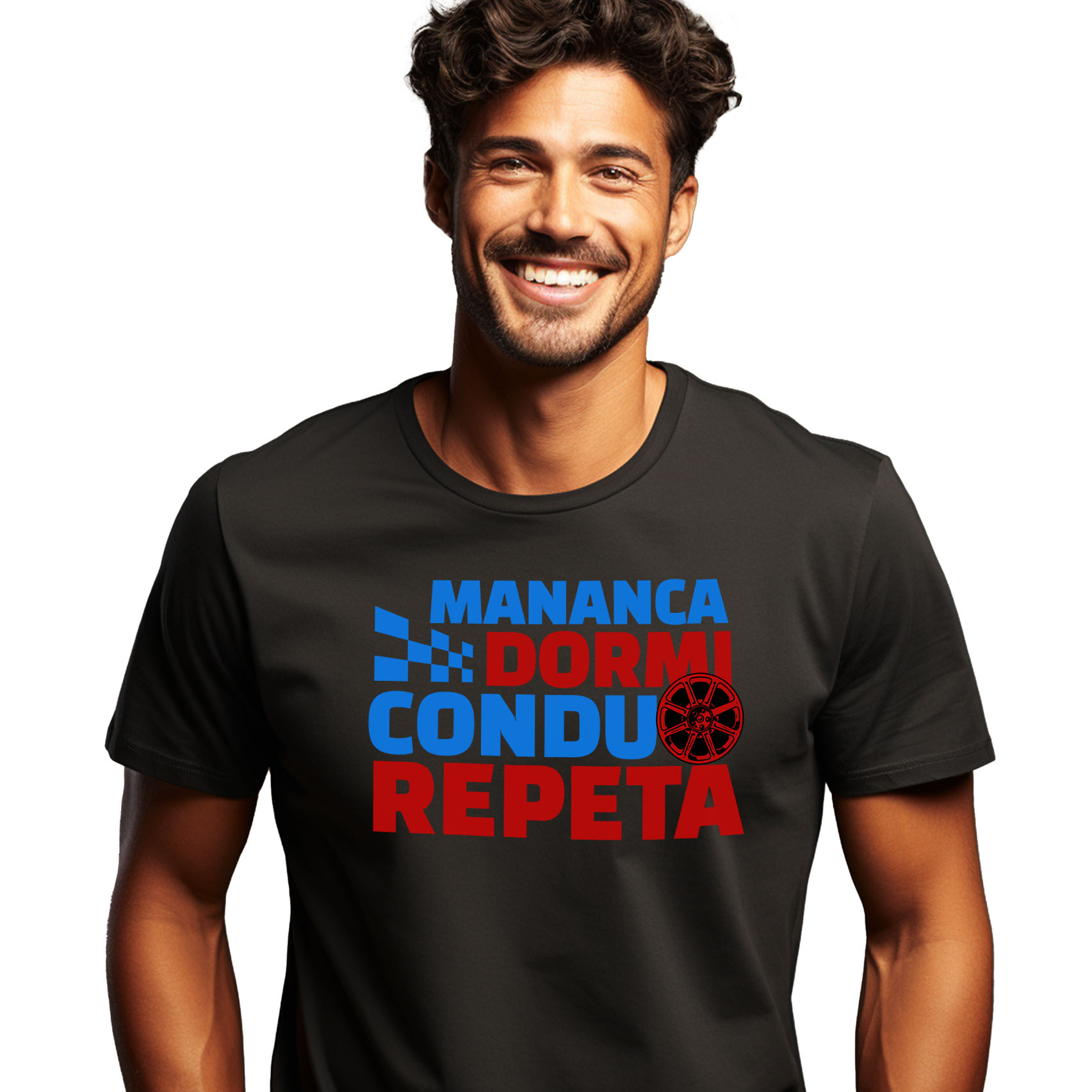 Masini - Tricou Femei, Barbati, Copii, Fata, Baiat, Unisex Personalizat Iluzie Optică – Design Colorat cu Viteză și Mișcare