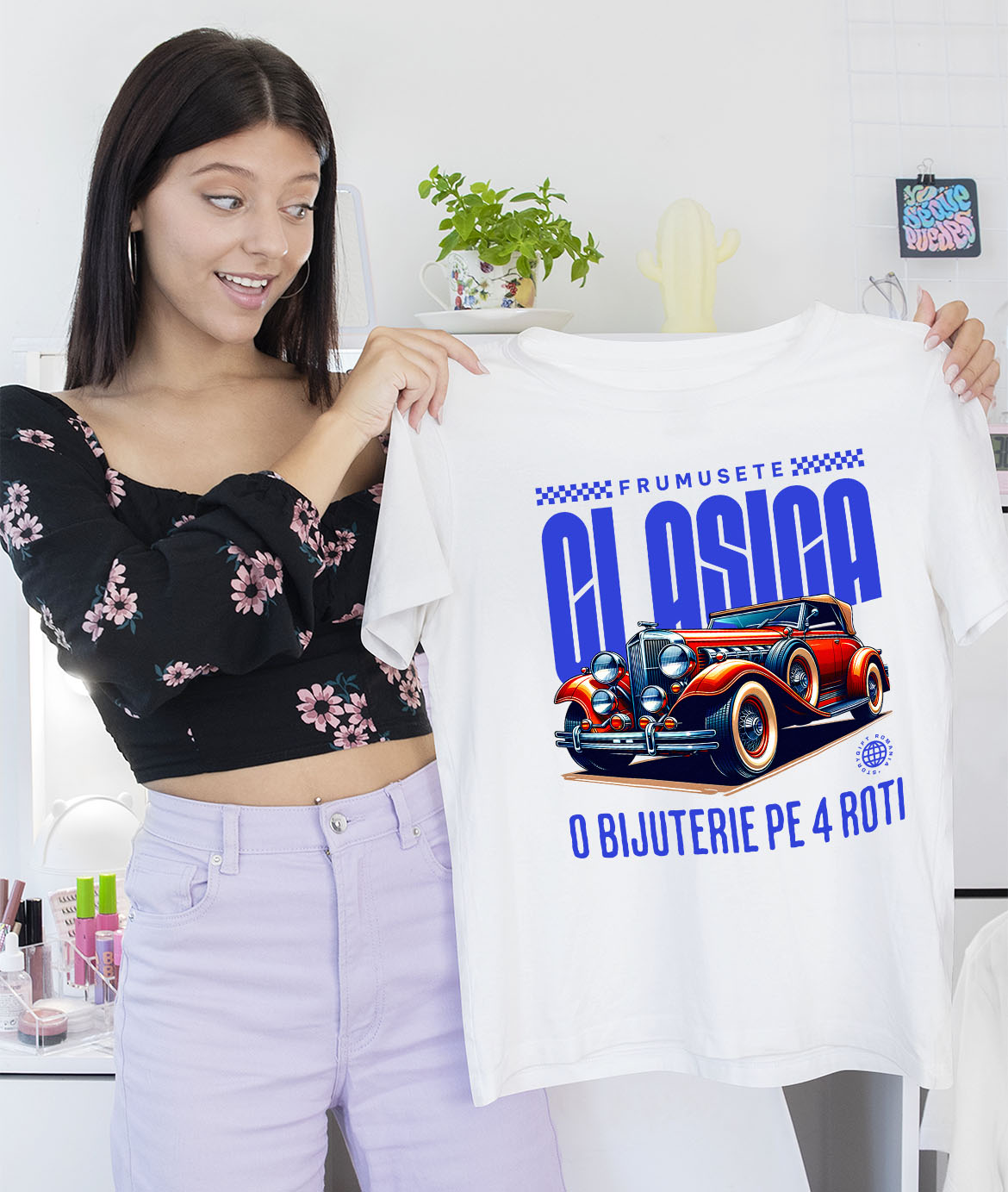 Tricou Femei, Barbati, Copii, Fata, Baiat, Unisex Personalizat Mașină Vintage Clasică – Eleganță și Lux pe 4 Roți [1]